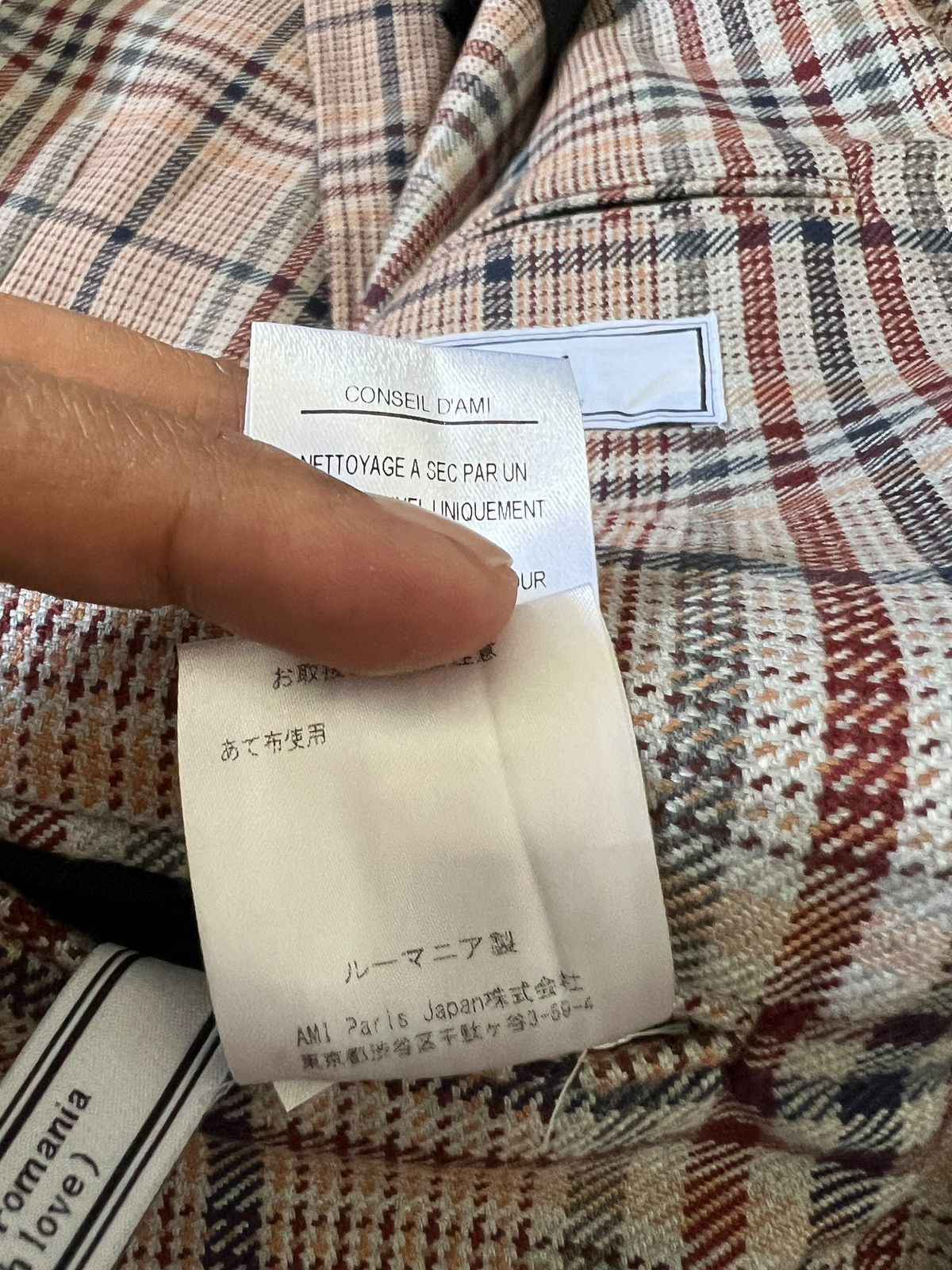 AMI Ami Alexandre Mattiussi Plaid Blazer Size US S / EU 44-46 / 1 - 14 Thumbnail