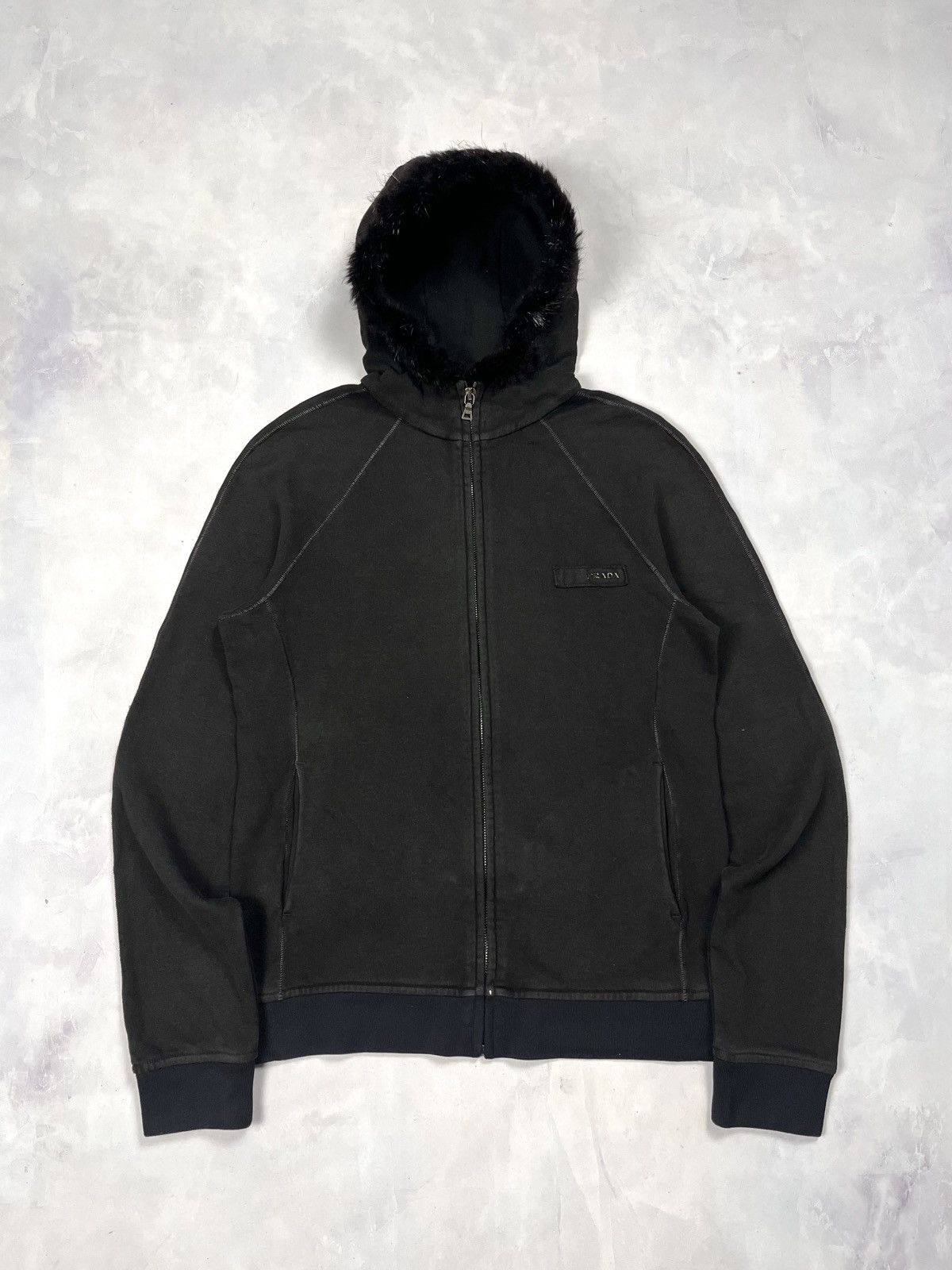Prada Prada Linea Rossa zip-up hoodie | Grailed
