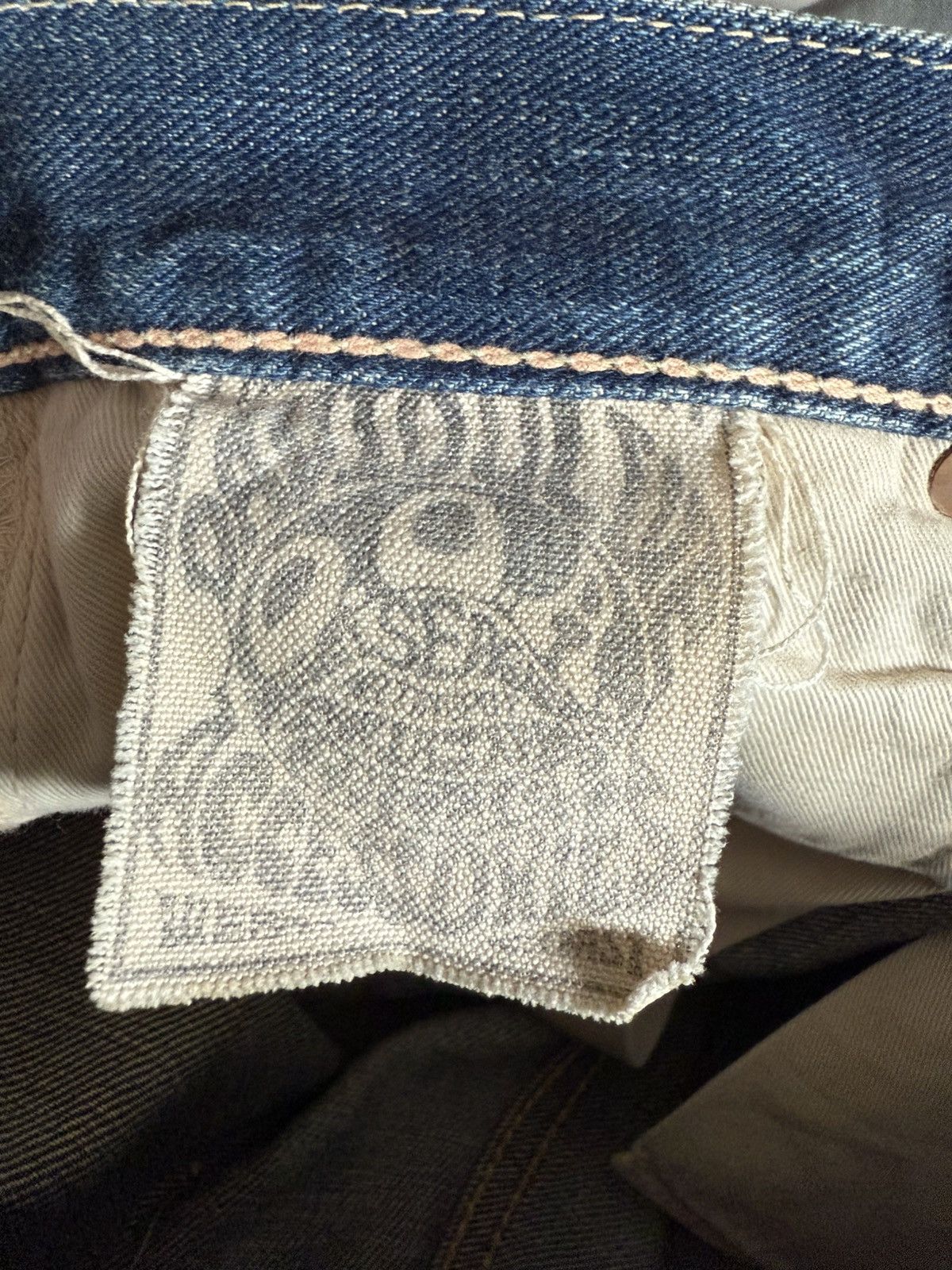 Japanese Brand Flared Jeans David Olive Accessories Faded Distressed Denim Size US 29 - 24 Thumbnail