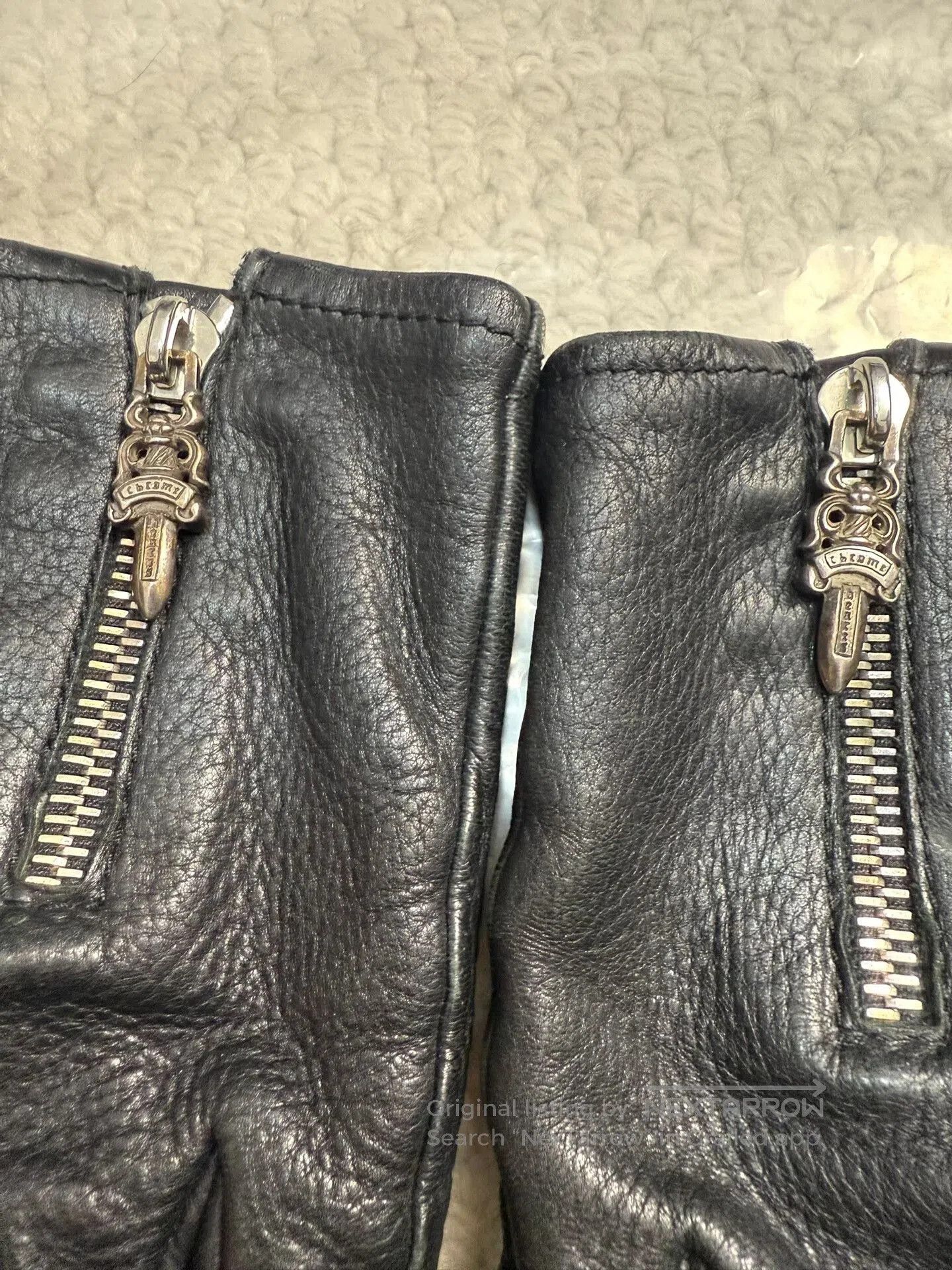 Chrome Hearts Chrome Hearts Sword Zipper Gloves. Size ONE SIZE - 4 Thumbnail