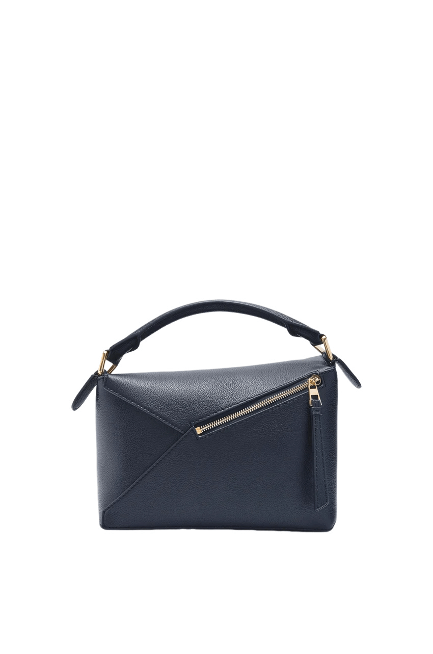 Loewe LOEWE Puzzle Small Edge Navy Leather Handbag New & Authentic Size ONE SIZE - 3 Thumbnail