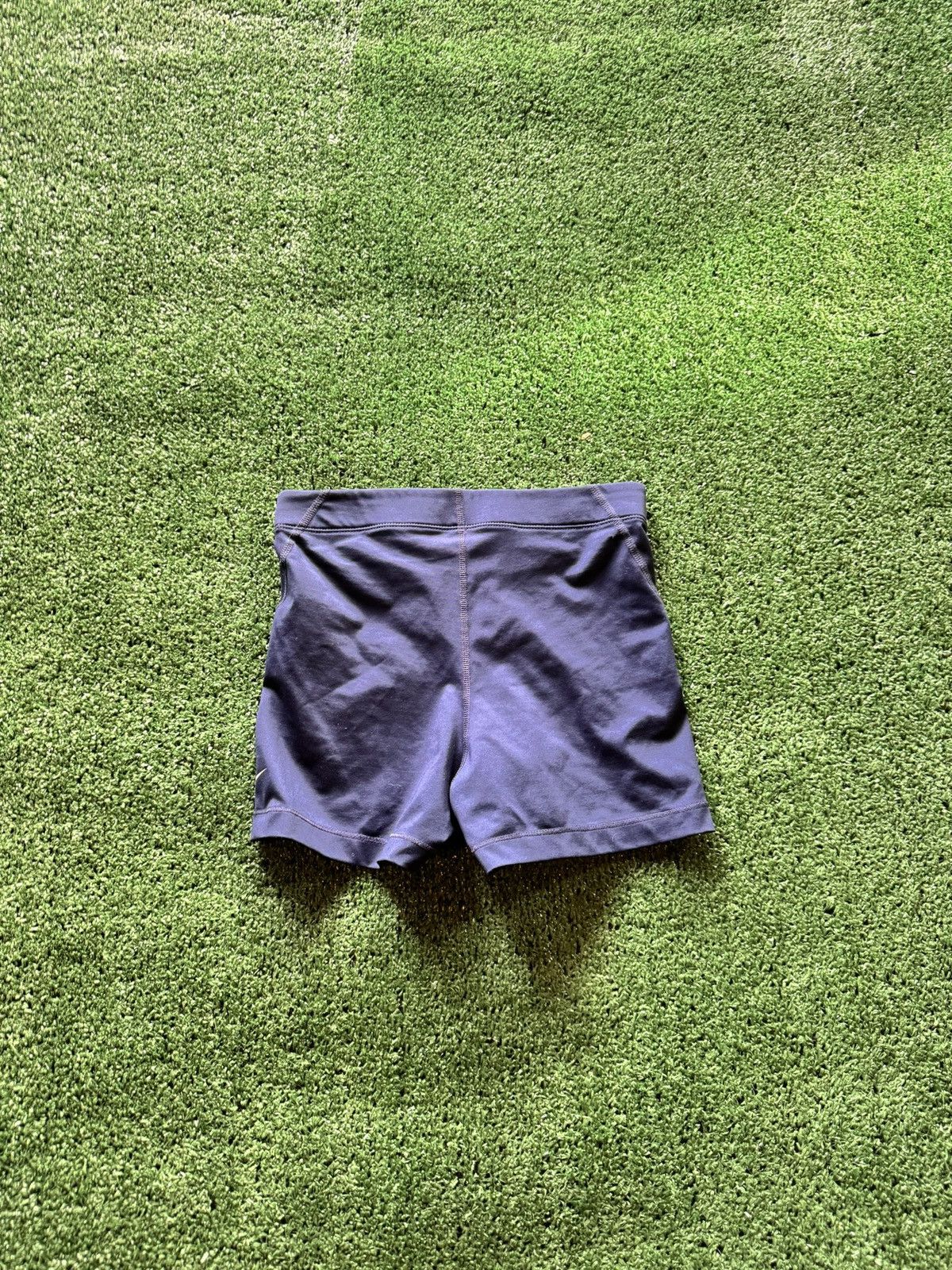 Nike × Vintage Nike Pro Women’s Compression Shorts – Navy Dri-FIT S Size 28" / US 6 / IT 42 - 2 Thumbnail