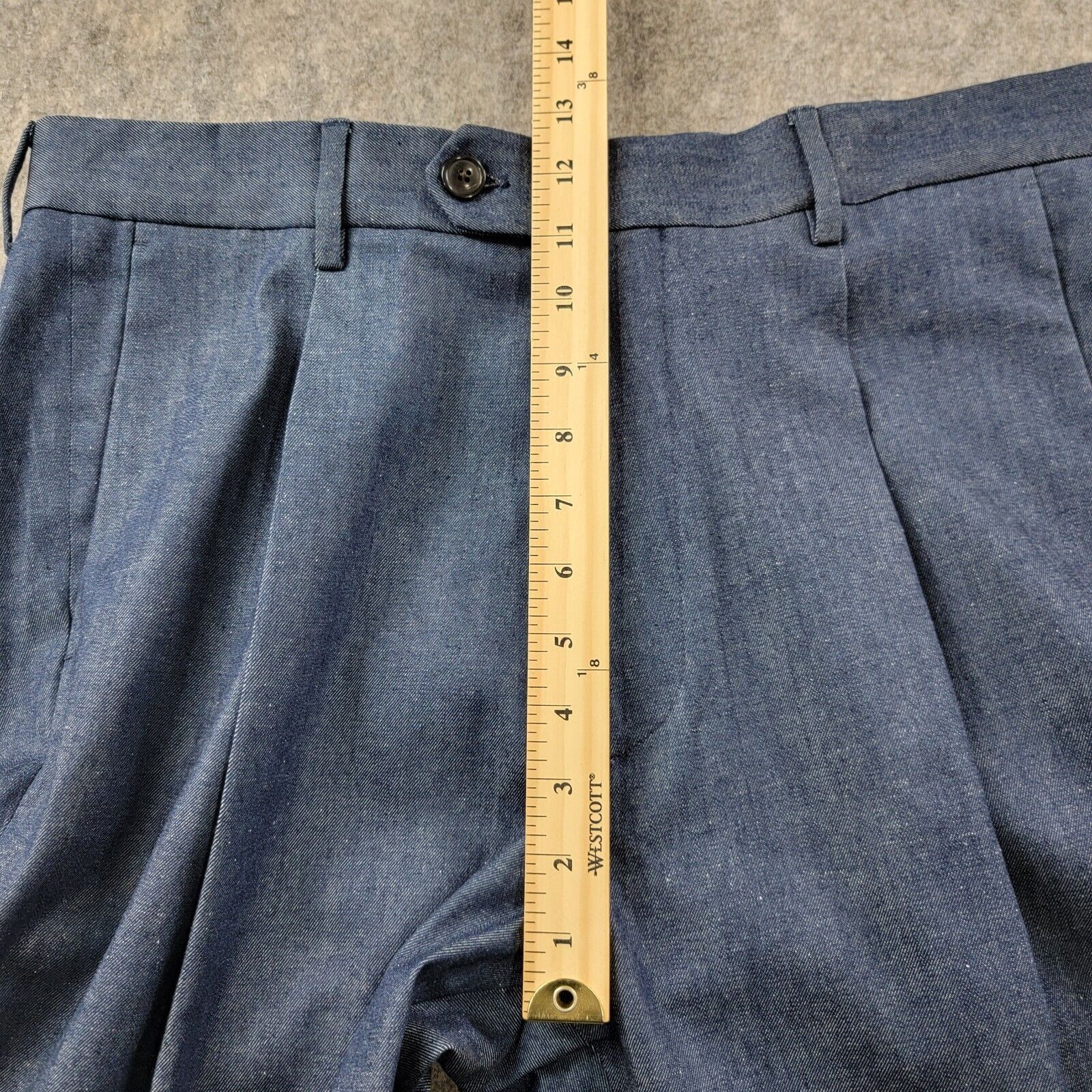 Todd Snyder Todd Snyder Cotton Silk Denim Madison Suit Pants Size US 33 - 5 Thumbnail