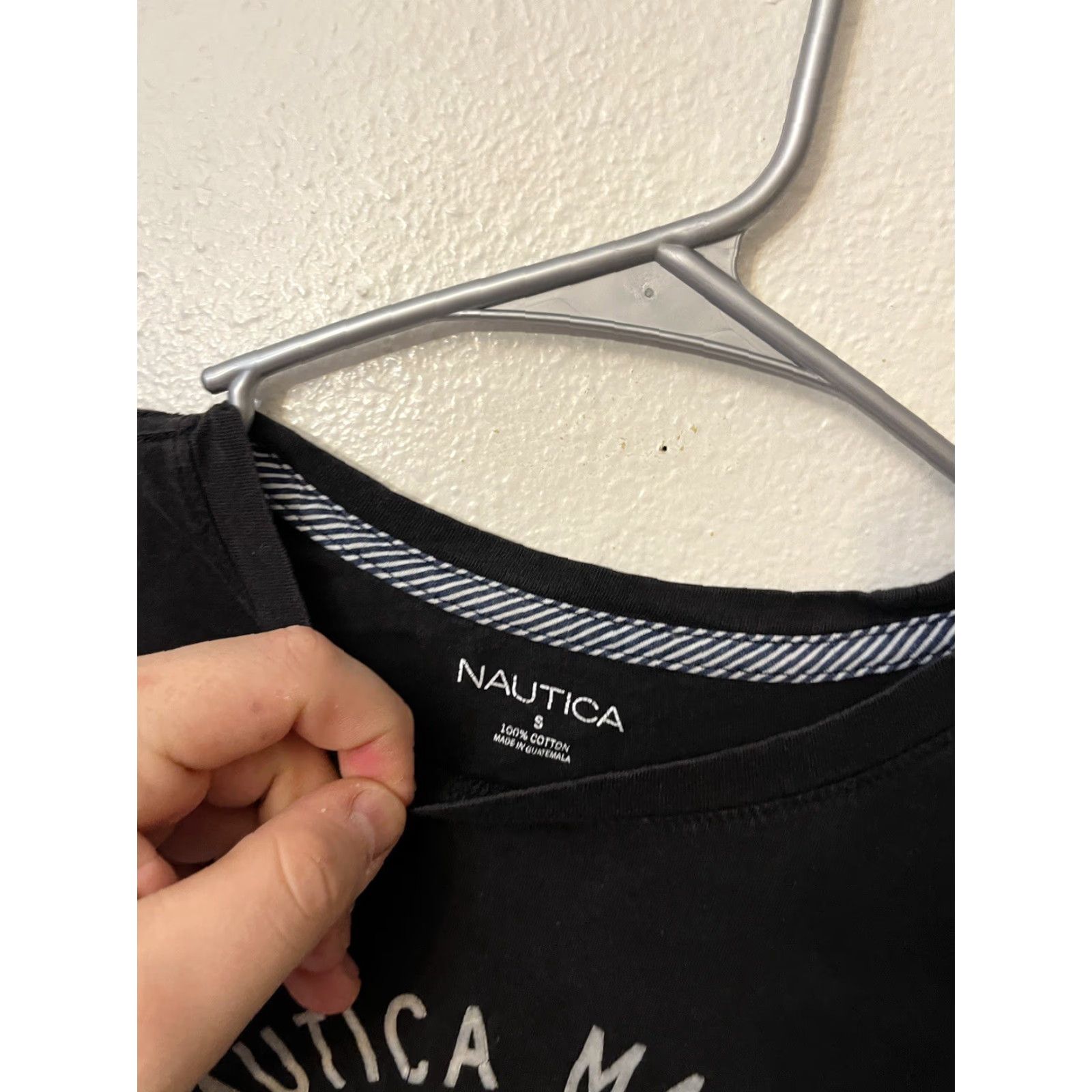 Nautica Nautica T-Shirt Women S Black Short Sleeve Crew Neck 100% Cotton Pullover Size S / US 4 / IT 40 - 3 Thumbnail