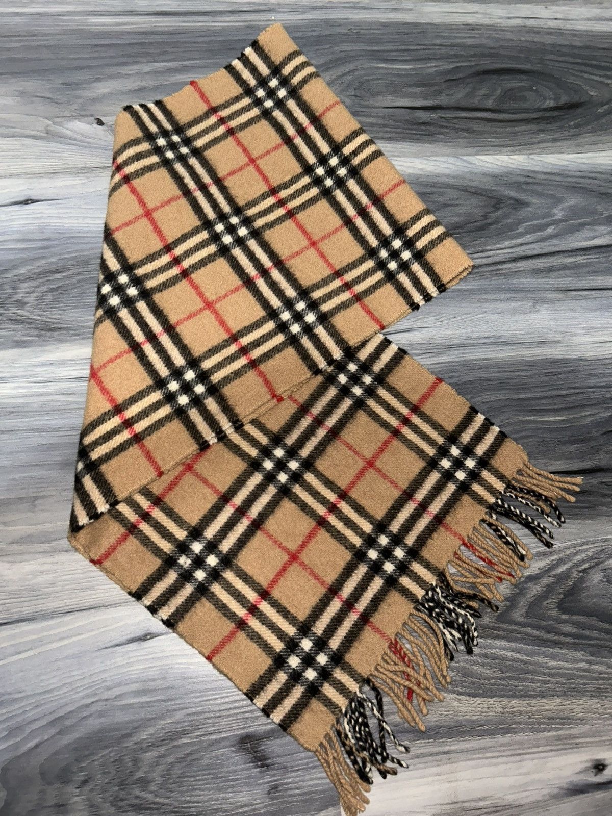Burberry Vintage Burberry Nova Check Lambswool Scarf Size ONE SIZE - 10 Thumbnail