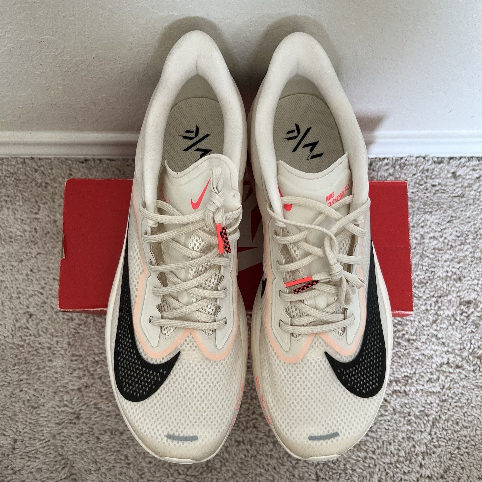 Nike Nike Zoom Fly 6 Crimson Tint Ivory Running Sneaker Size 12.5 Size US 12.5 / EU 45-46 - 4 Thumbnail