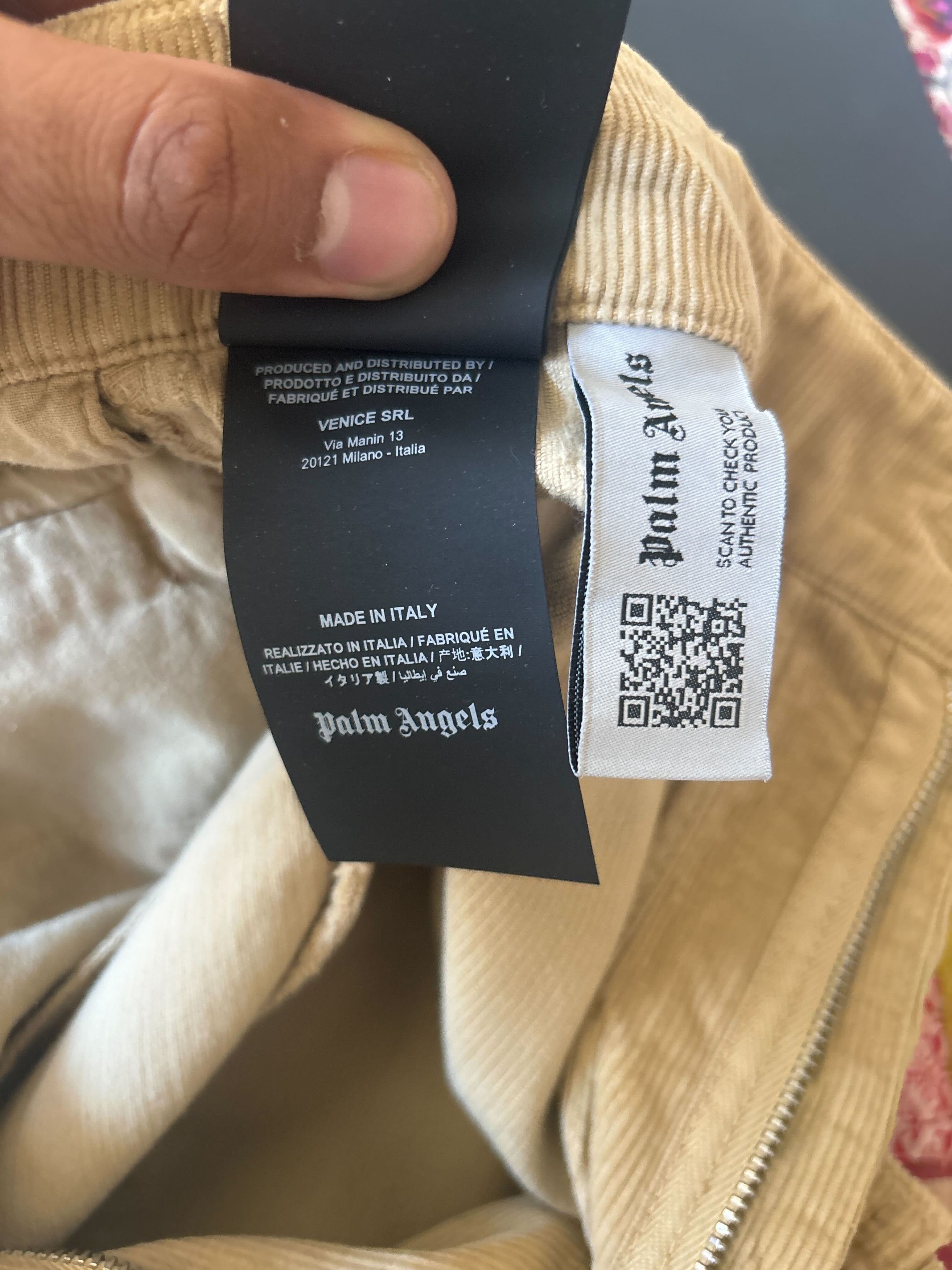 Palm Angels Cropped Corduroy Trousers Size US 34 / EU 50 - 8 Thumbnail