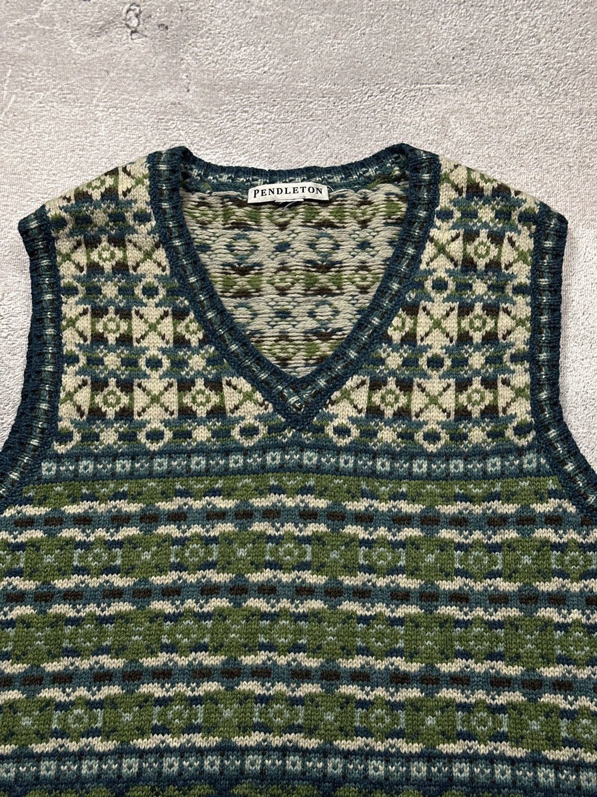 Pendleton Vintage Pendleton Multicolour Lambs Wool Sweater Vest Gilet Size US S / EU 44-46 / 1 - 5 Thumbnail