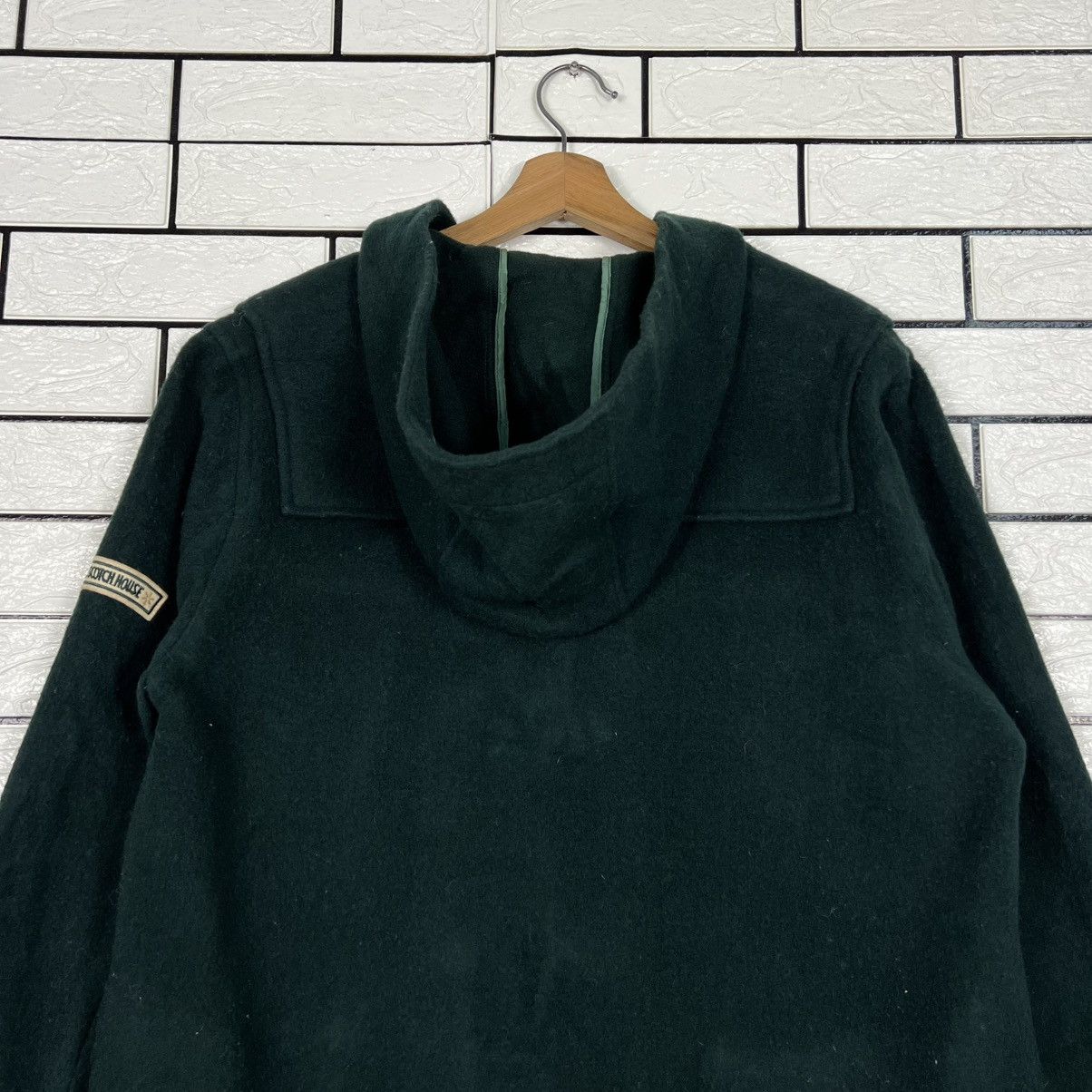 Vintage THE SCOTCH HOUSE Green Hooded Duffle Coat #4140-C189 Size US L / EU 52-54 / 3 - 20 Thumbnail