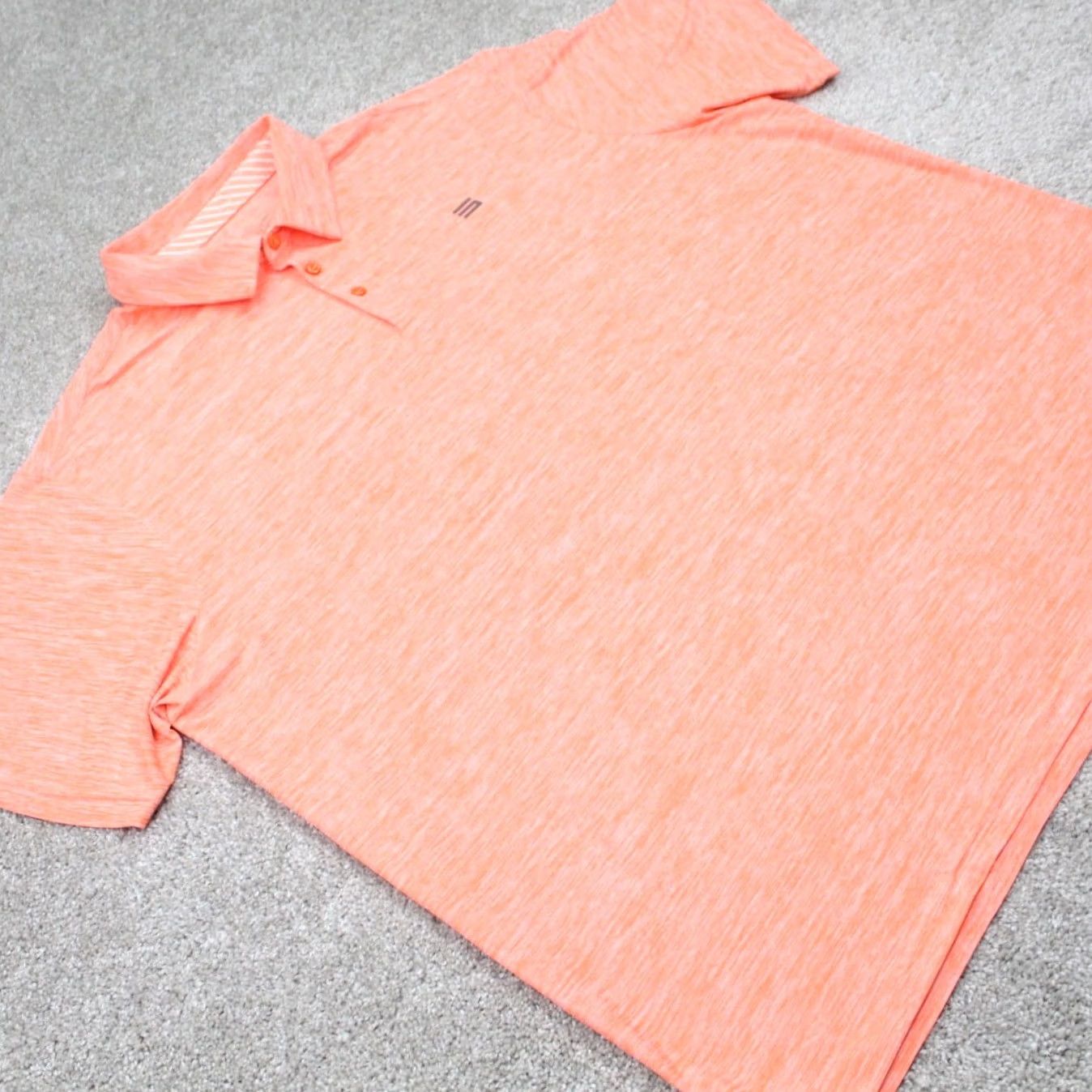 Vintage Three Sixty Six Polo Shirt Mens 3XL XXXL Orange Performance Stretch Golf S/S Shirt Size US XXL / EU 58 / 5 - 6 Thumbnail