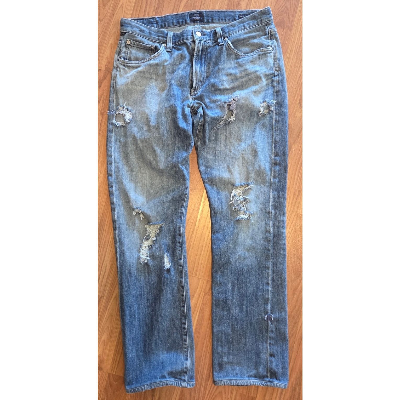 Citizens Of Humanity Citizens of Humanity Distressed Jeans - Men's Size 33 Size US 33 - 2 Thumbnail