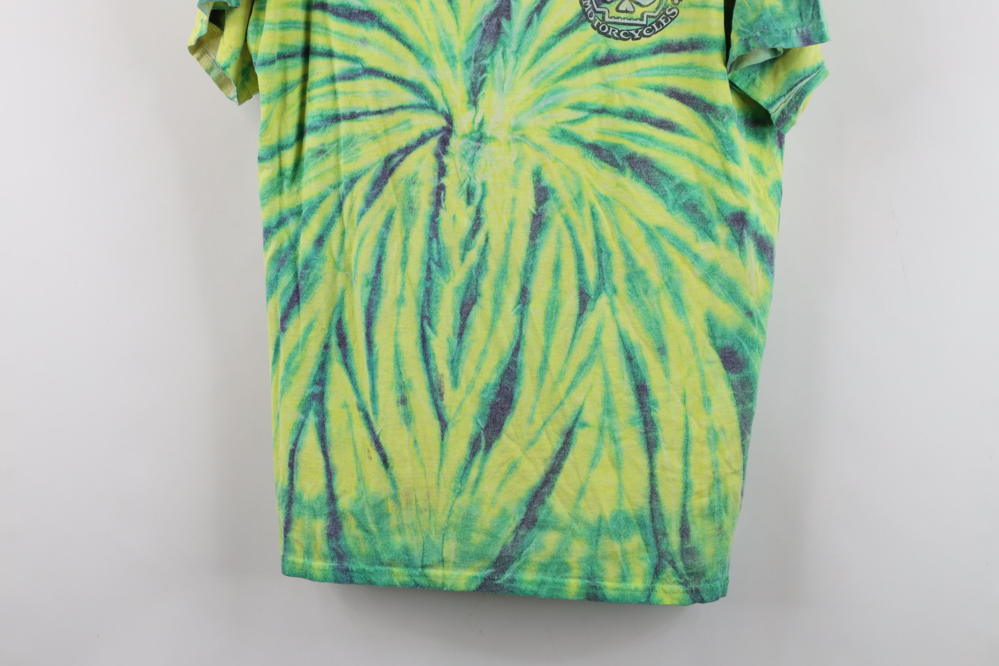 Harley Davidson Vintage Y2K Harley Davidson Spell Out Skull Tie Dye T-Shirt Size US L / EU 52-54 / 3 - 3 Thumbnail