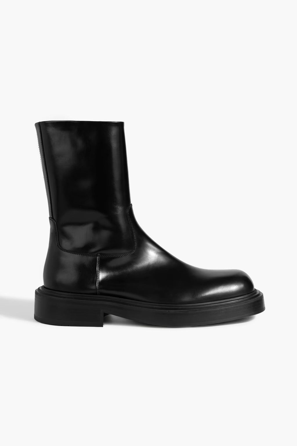 Salvatore Ferragamo o1s1rm1224 Leather Boots in Black Size US 5.5 / IT 35.5 - 1 Thumbnail