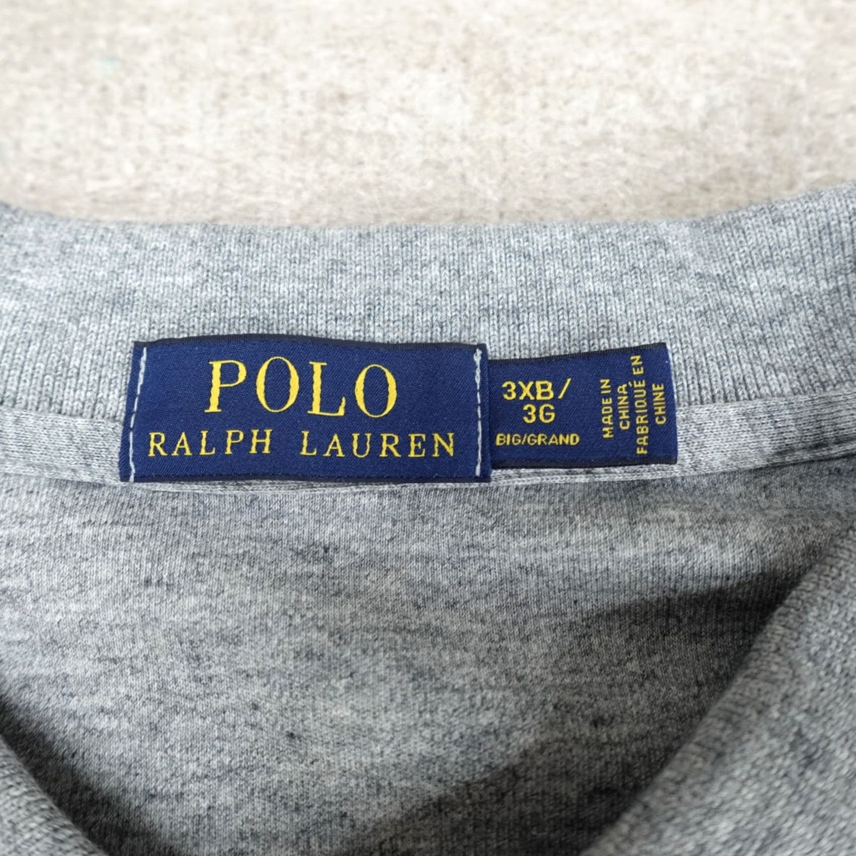 Polo Ralph Lauren Polo Ralph Lauren Polo Shirt Big 3X Gray Solid Jersey Knit Men Size US XXL / EU 58 / 5 - 5 Thumbnail