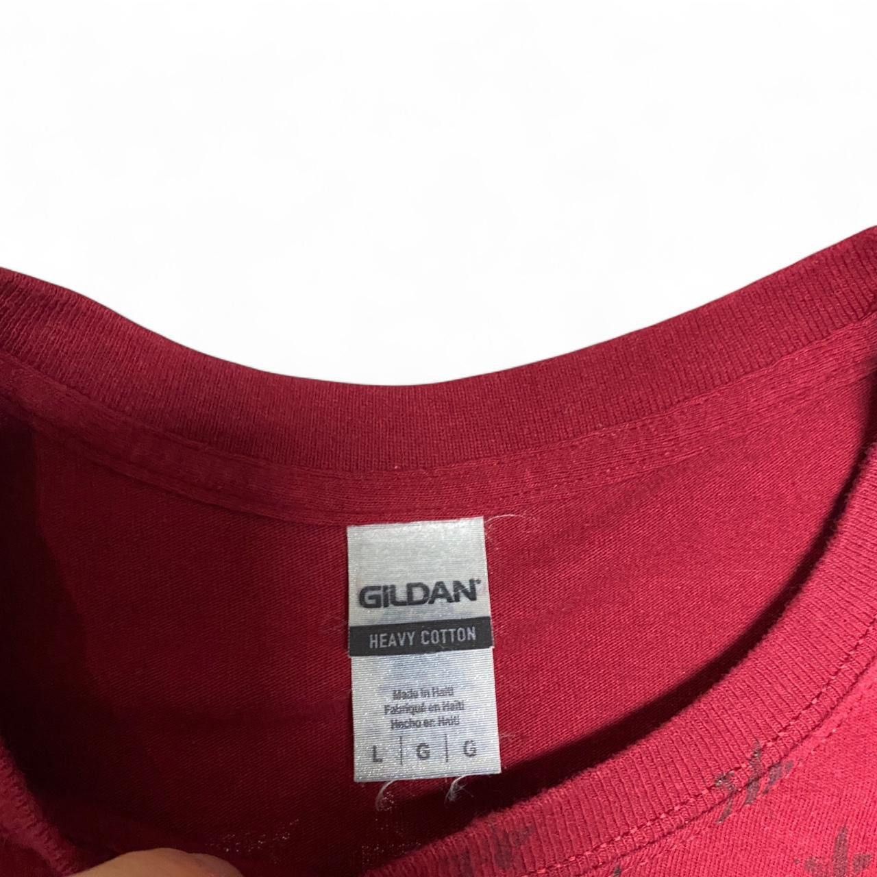 Gildan Y2K flying eagle motorcycles over print graphic red Tshirt Size US L / EU 52-54 / 3 - 3 Thumbnail