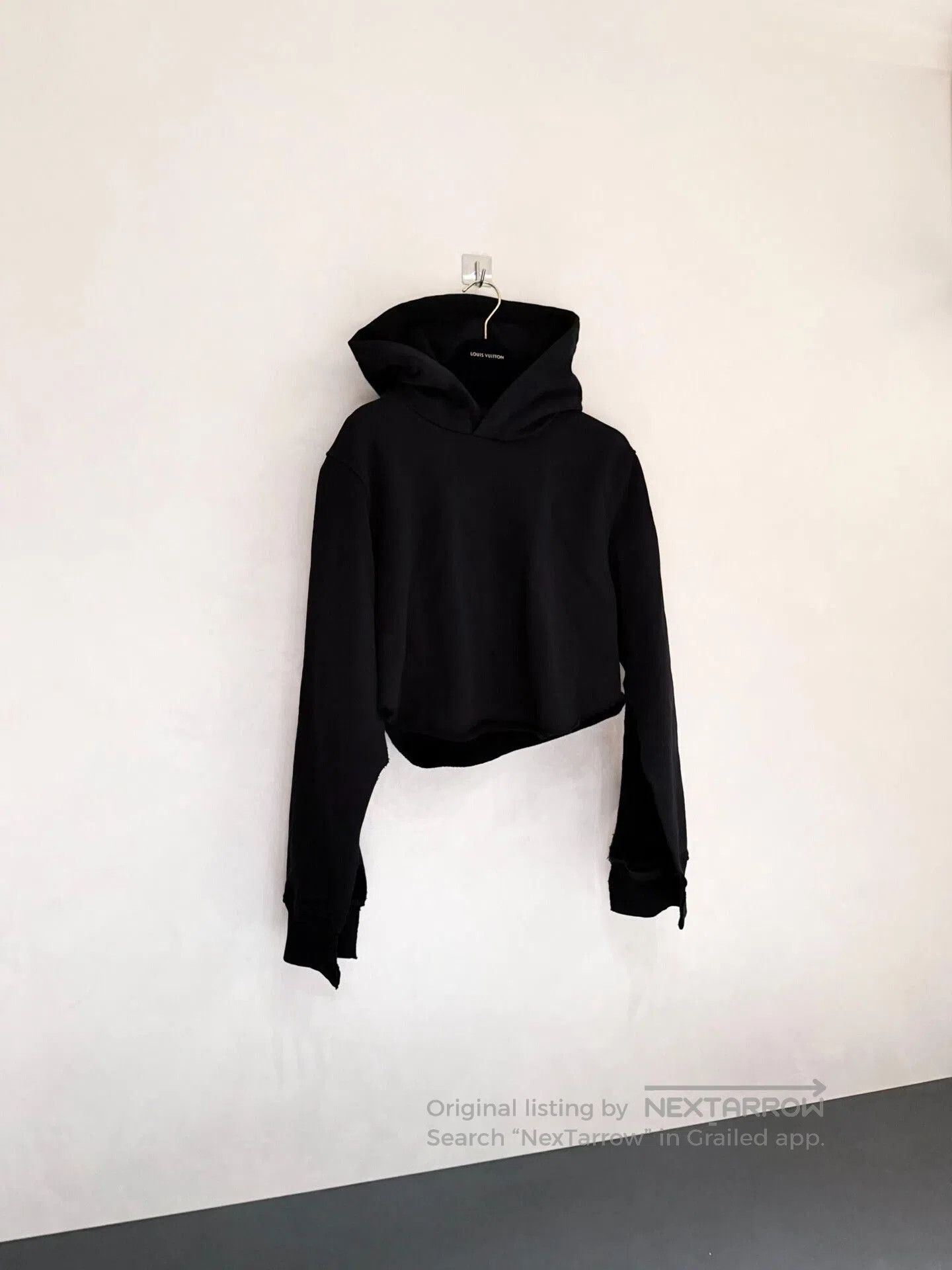 MM6 MM6 21FW Maison Margiela Black Cropped Hoodie. Size XS / US 0-2 / IT 36-38 - 1 Thumbnail