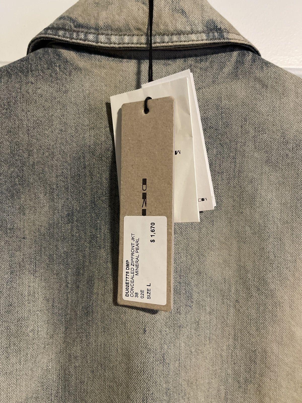 Rick Owens Drkshdw Rick Owens DRKSHDW Concealed Zipfront Jacket Size Large Size US L / EU 52-54 / 3 - 5 Thumbnail