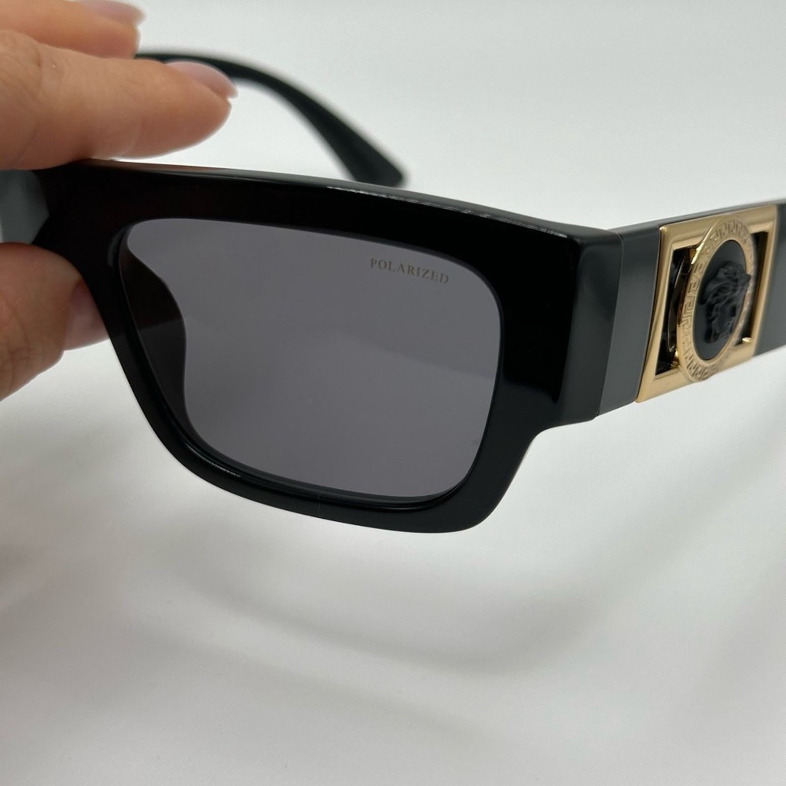 Versace NEW VERSACE VE4416U GB1/81 Black/Polarized Dark Grey Unisex Size ONE SIZE - 3 Thumbnail