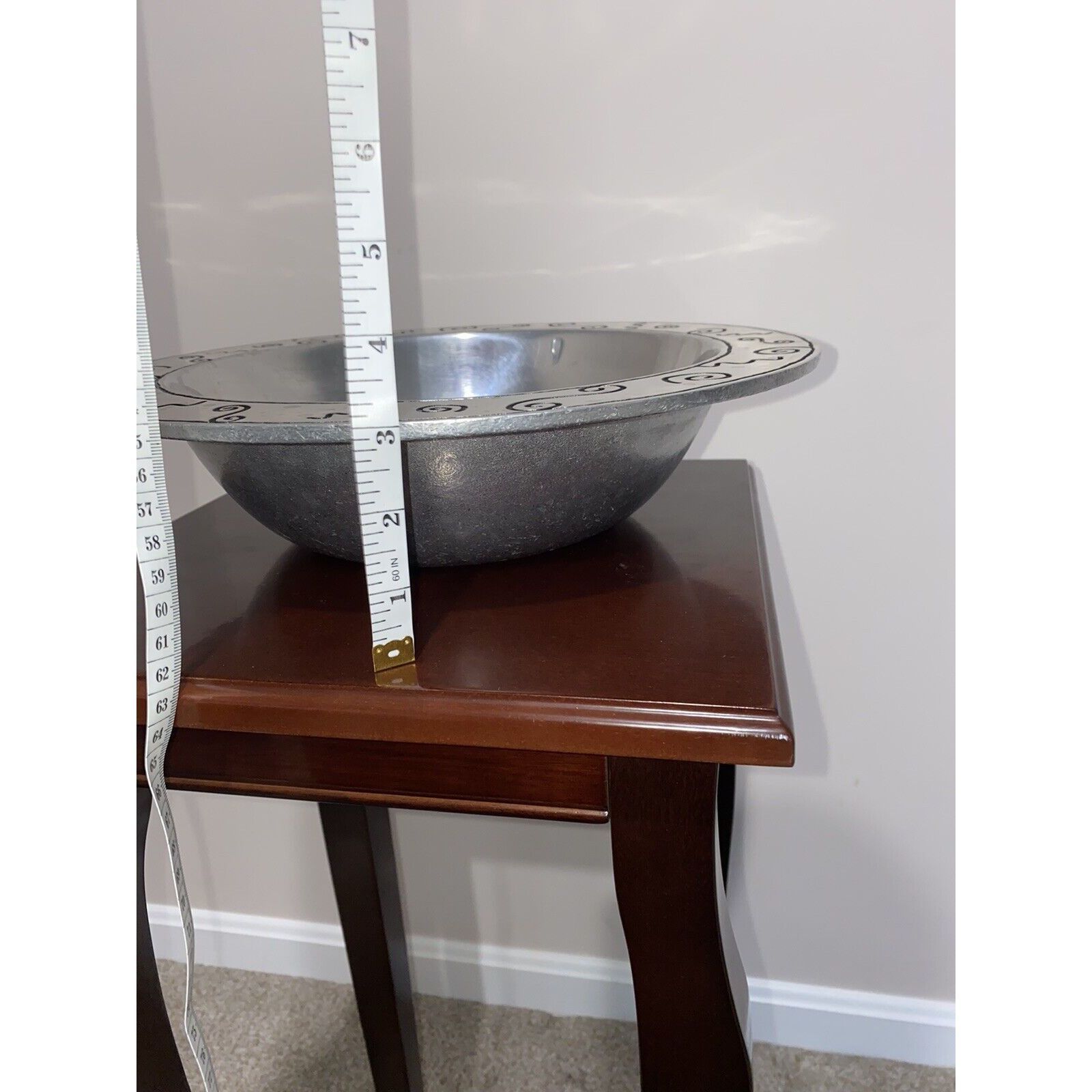 Other Vintage Wilton Armetale Large 13” Serving Bowl With Design P Size ONE SIZE - 3 Thumbnail