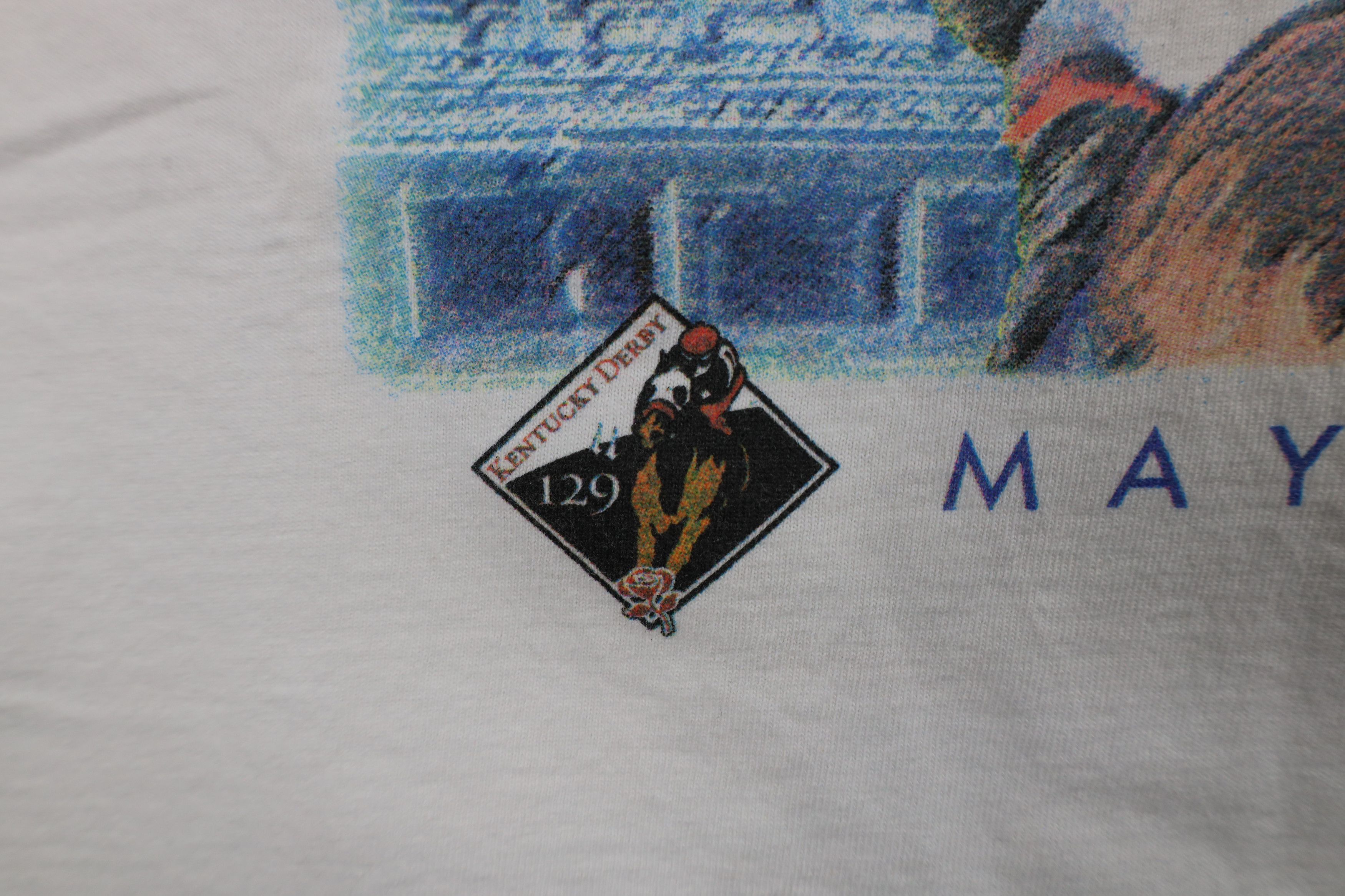Vintage Vintage Y2K Streetwear 2003 Kentucky Horse Racing T-Shirt Size US L / EU 52-54 / 3 - 5 Thumbnail