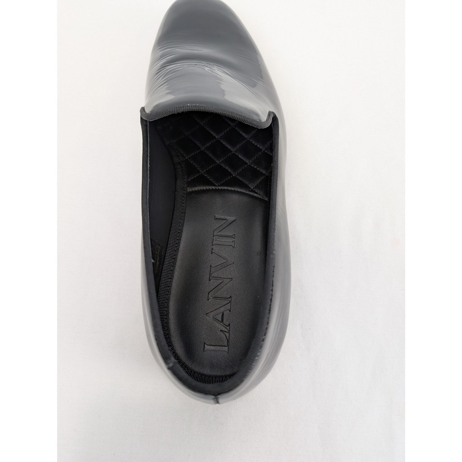 Lanvin o1rshd1 Patent Leather Loafer Shoe Boots in Black Size US 11 / EU 44 - 15 Thumbnail