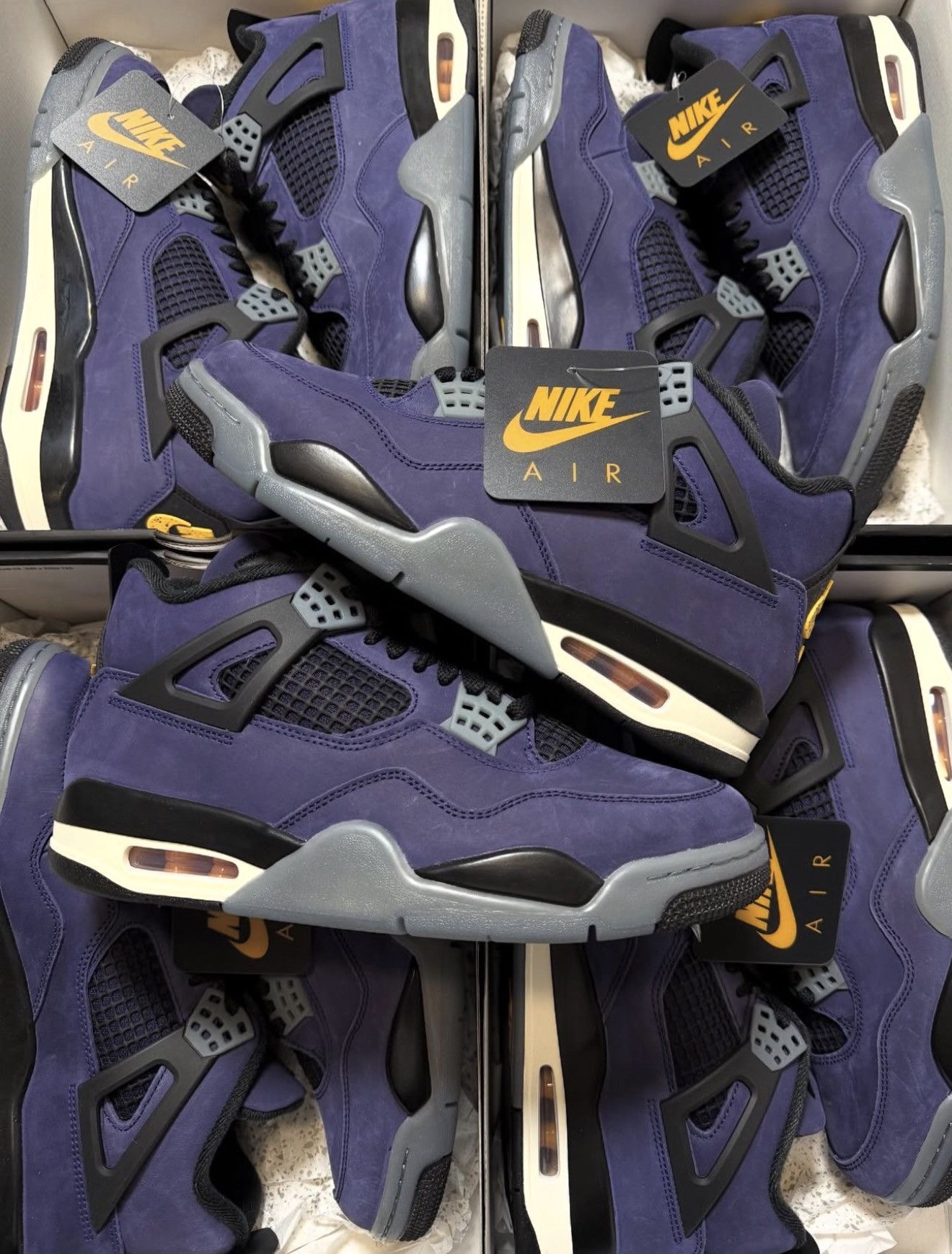 Jordan Brand Air Jordan Retro 4 Lakers Size US 10 / EU 43 - 8 Thumbnail