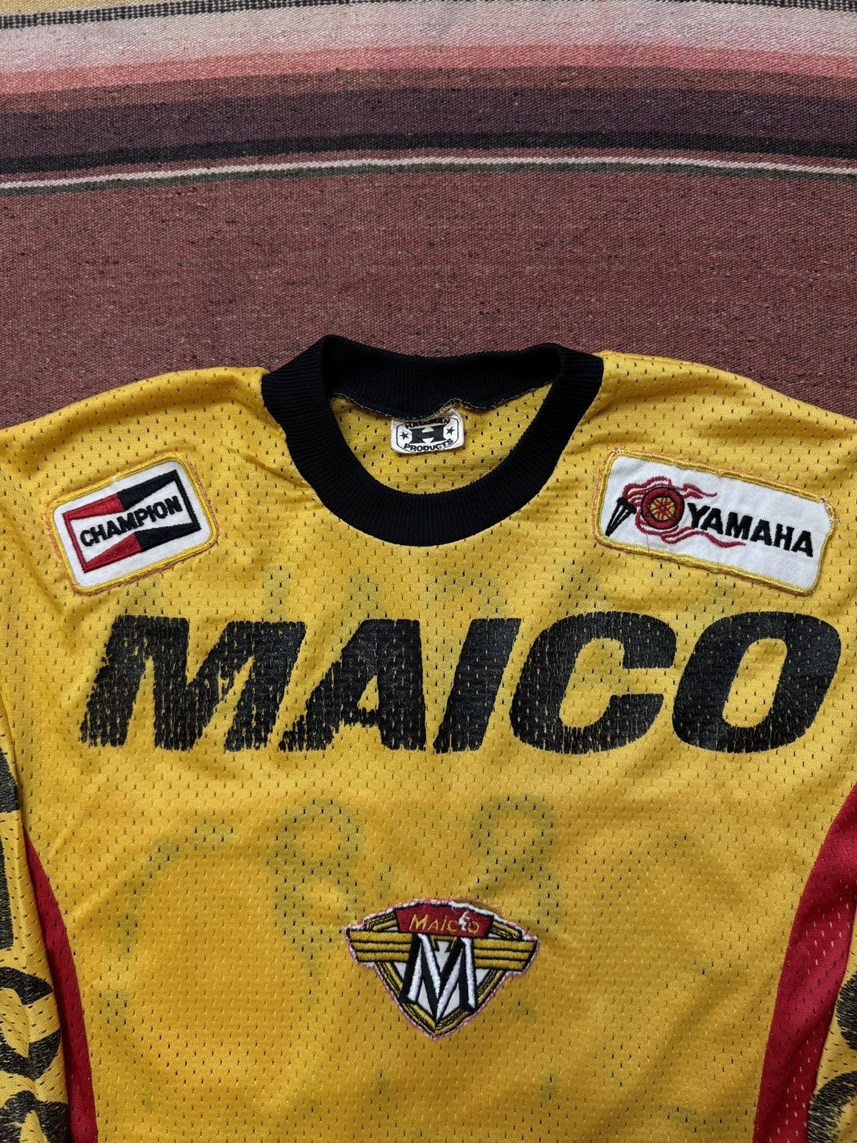Vintage Vintage 1970's Maico Motorcycle Racing Jersey Shirt Size US L / EU 52-54 / 3 - 4 Thumbnail
