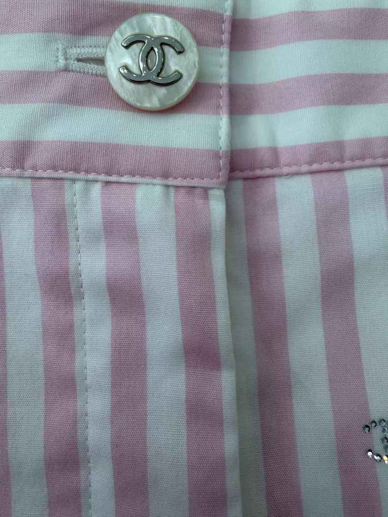 Chanel Chanel Spring and summer new Coco Beach series pink and wh Size 24" / US 00 / IT 34 - 3 Thumbnail