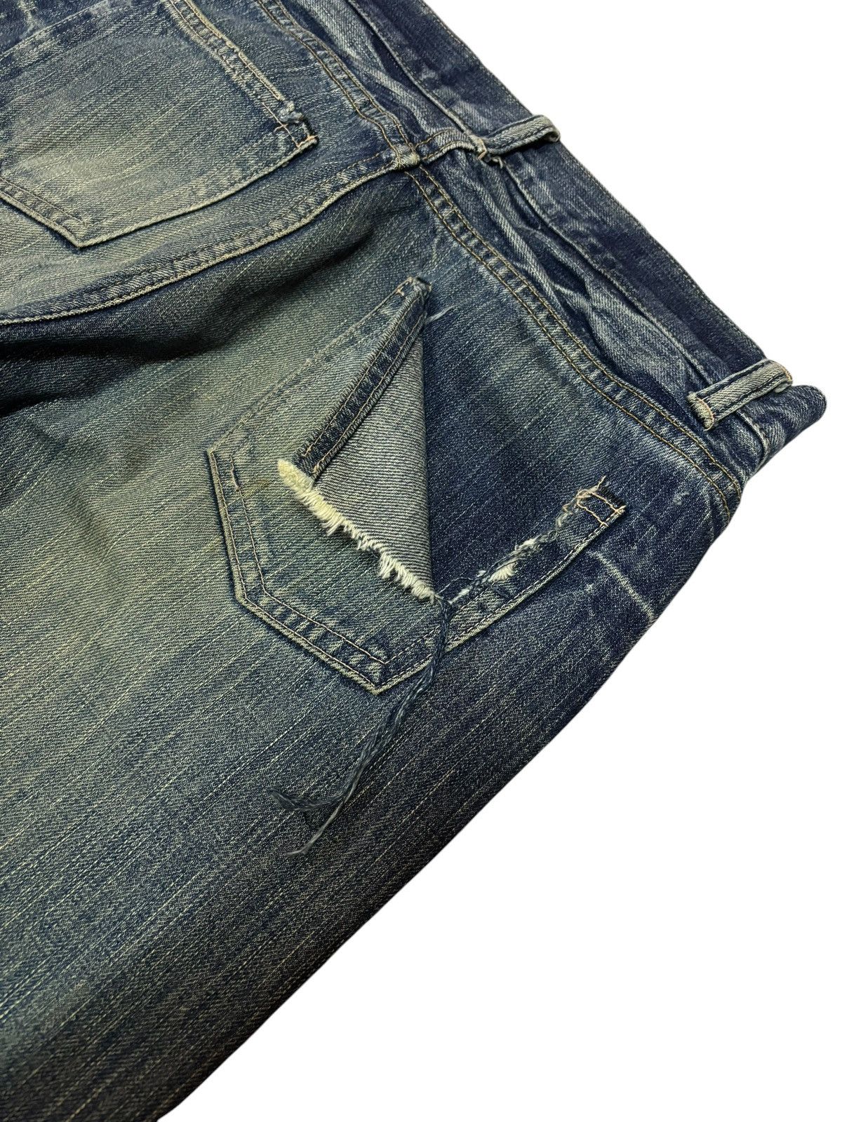 Junya Watanabe Quadro+Phenia Mud Washed Distressed Jeans Size US 30 / EU 46 - 8 Thumbnail