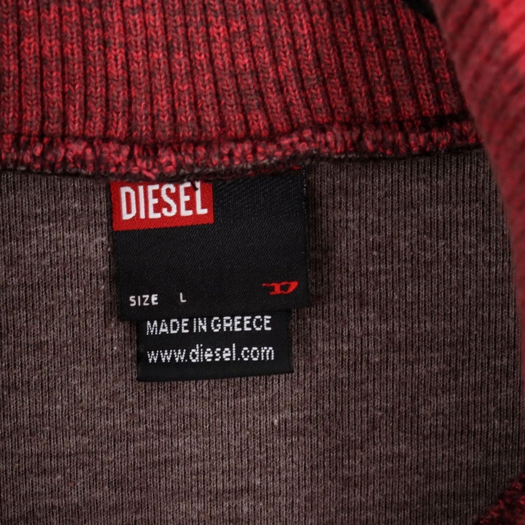 Diesel VINTAGE DIESEL Track Jacket Men's Brown Red L 'Valiente' Athletic Full Zip Size US L / EU 52-54 / 3 - 4 Thumbnail
