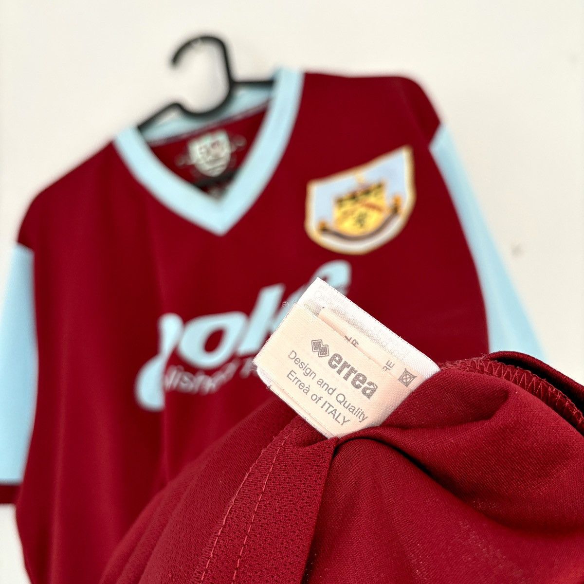 Vintage 2009 2010 Burnley Errea Vintage Home Kit Soccer Jersey Shirt Size US M / EU 48-50 / 2 - 8 Thumbnail
