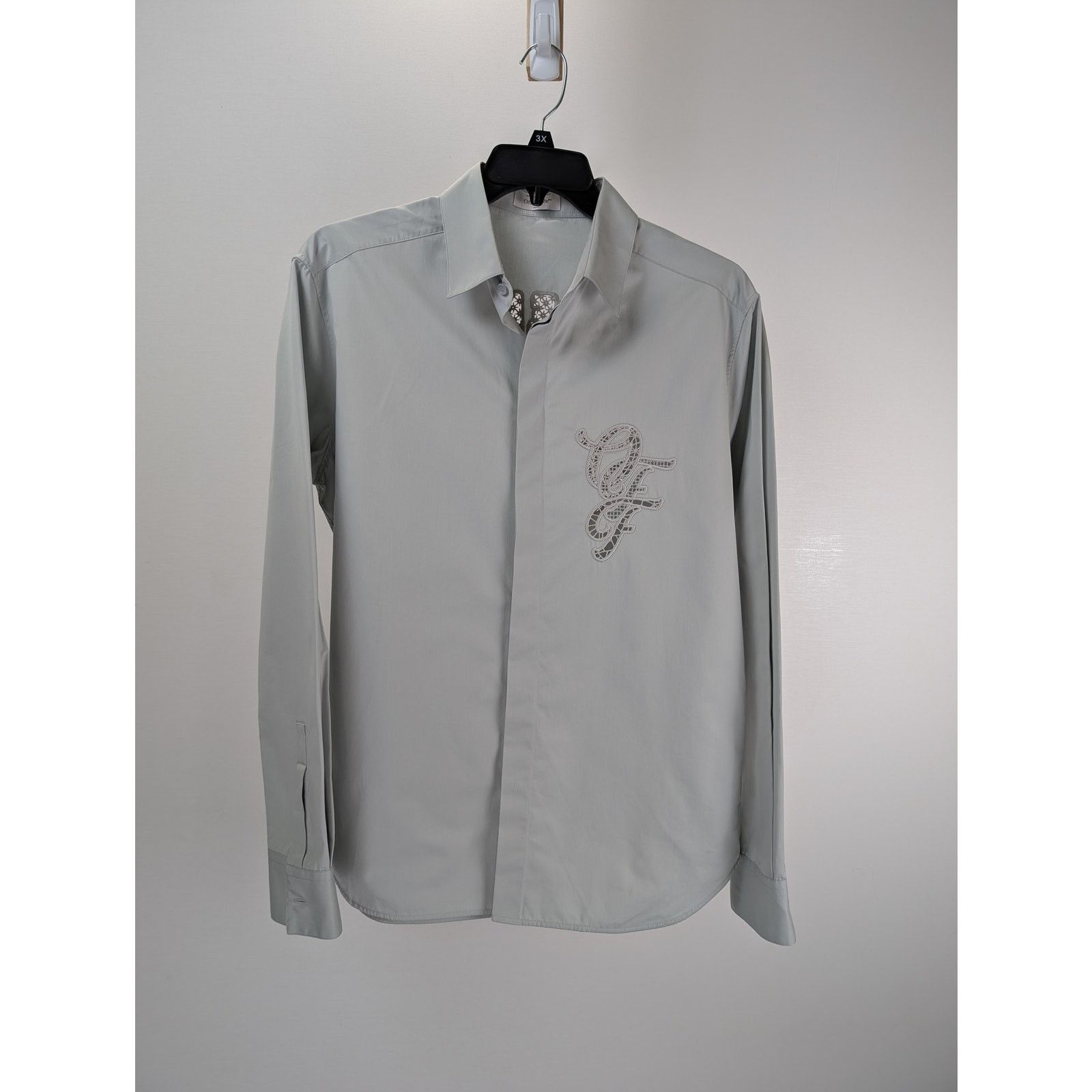Off-White o1rshd1 Natlover Lace Heavycot Artic Button up Shirt Size US M / EU 48-50 / 2 - 6 Thumbnail