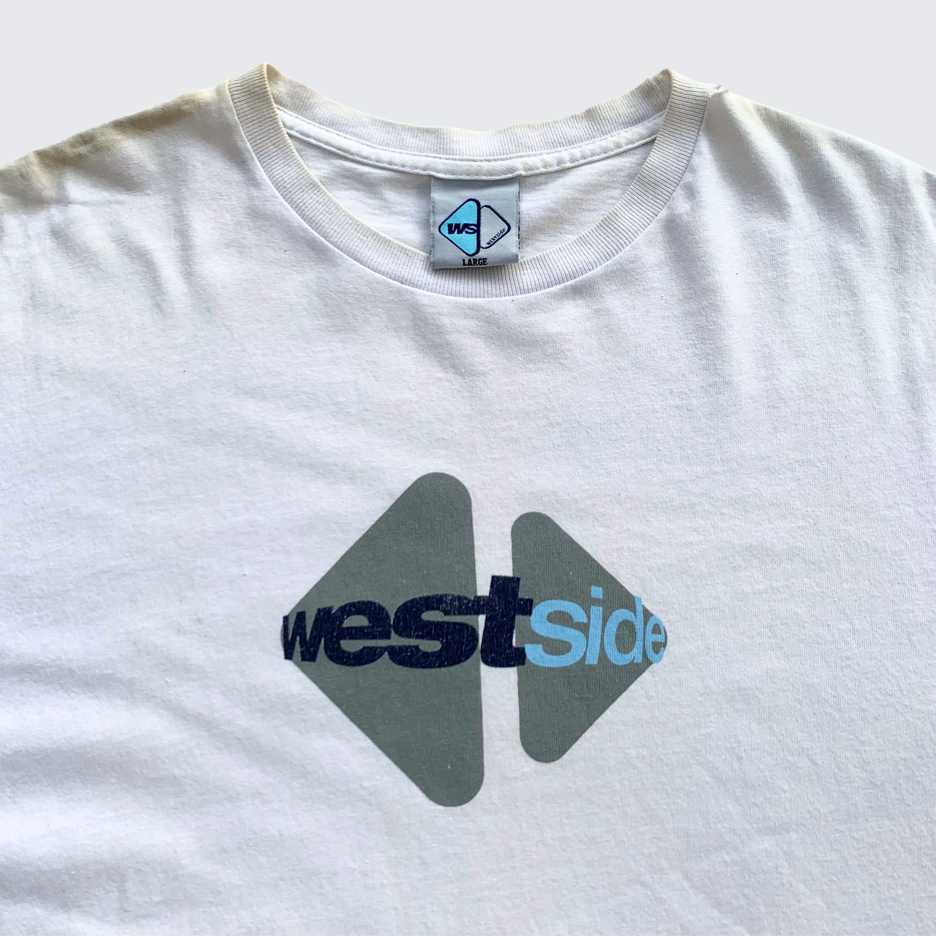 Vintage Vintage Thrashed 1990s Westside Skateboards USA Tee Size US L / EU 52-54 / 3 - 2 Thumbnail