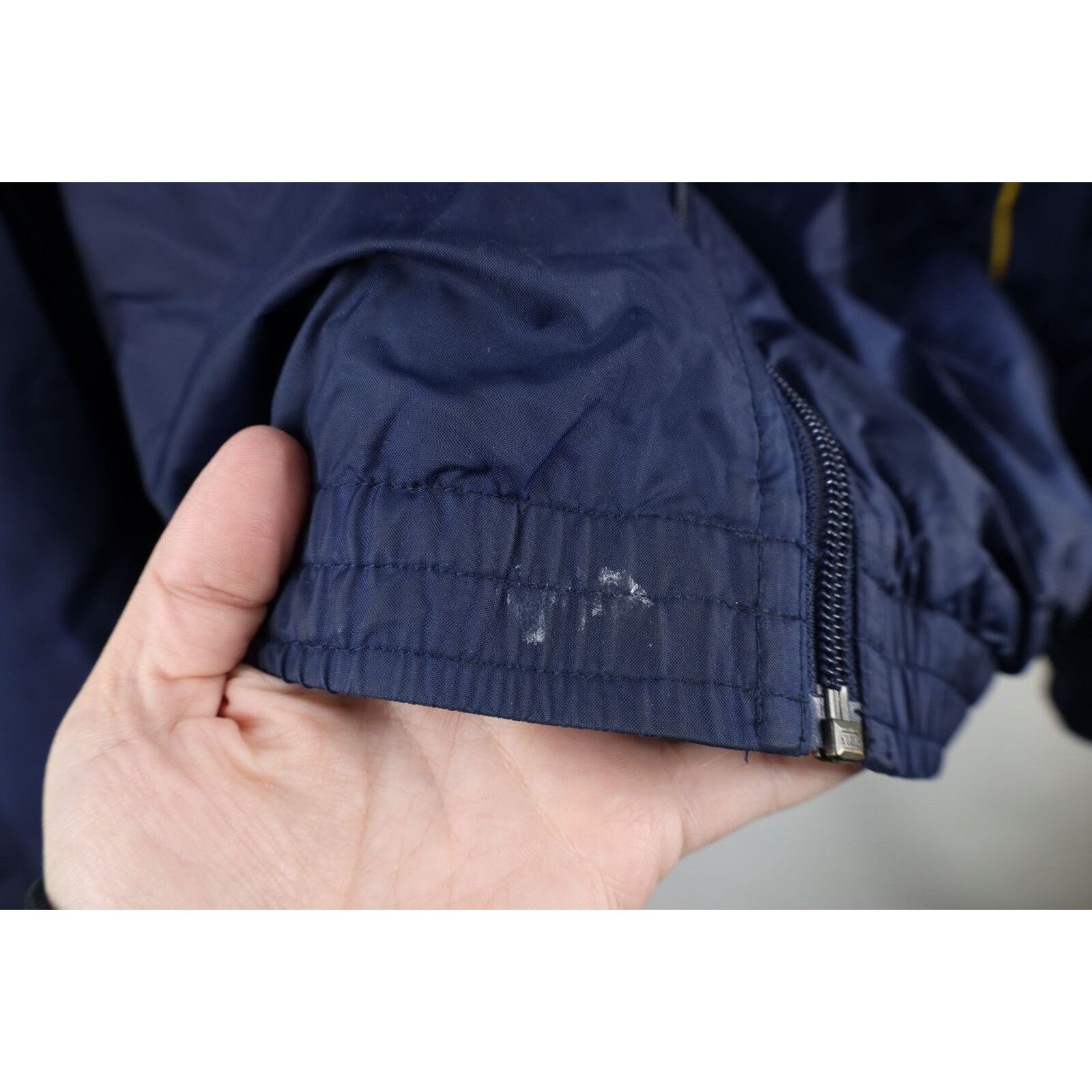 Nike × Vintage Vintage Nike Travis Scott Swoosh University Michigan Jacket Size US XL / EU 56 / 4 - 4 Thumbnail