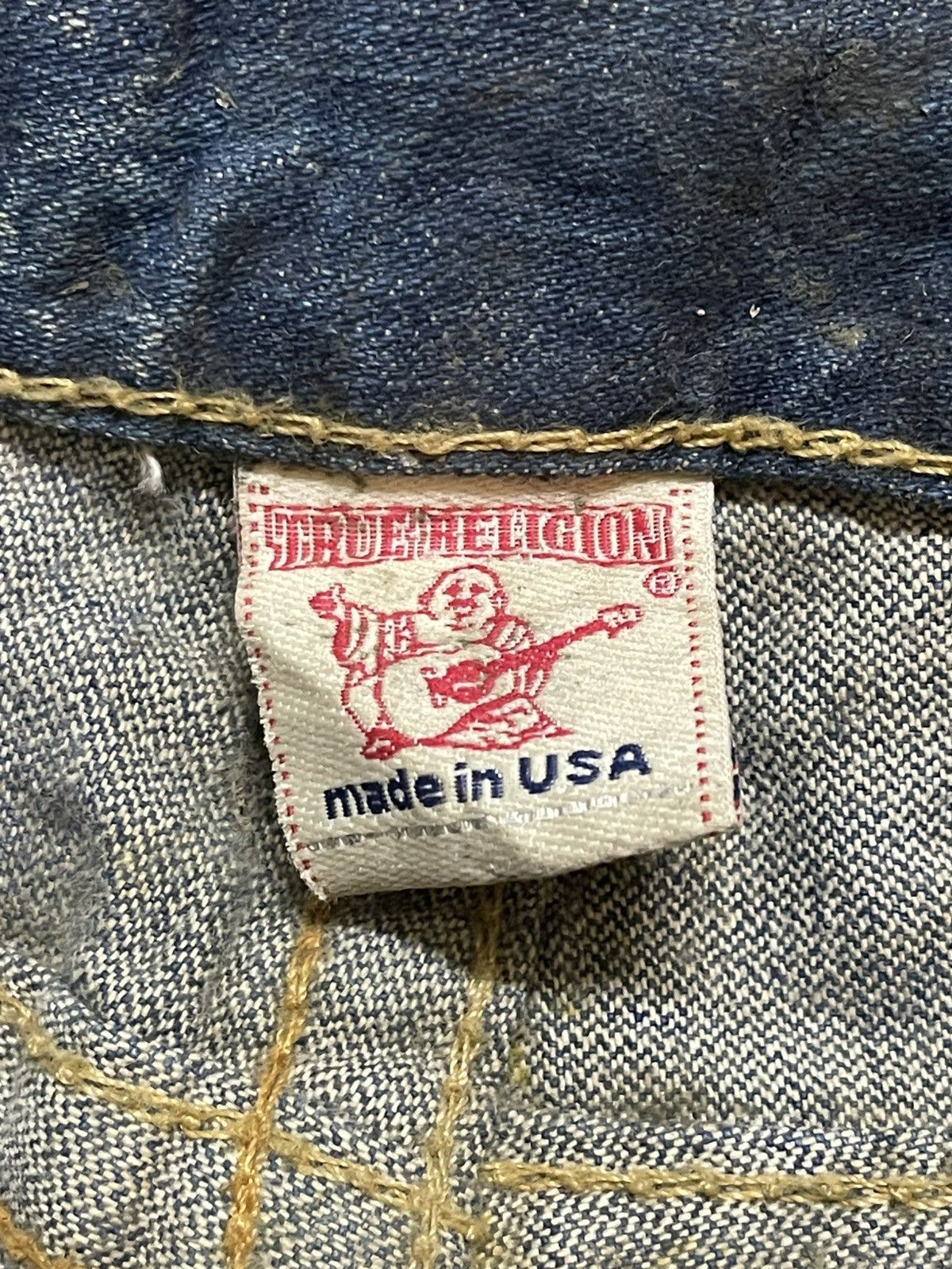 True Religion Vintage Usa True Religion Mud Wash Whiskers Bootcut Wide Leg Size US 31 - 10 Thumbnail