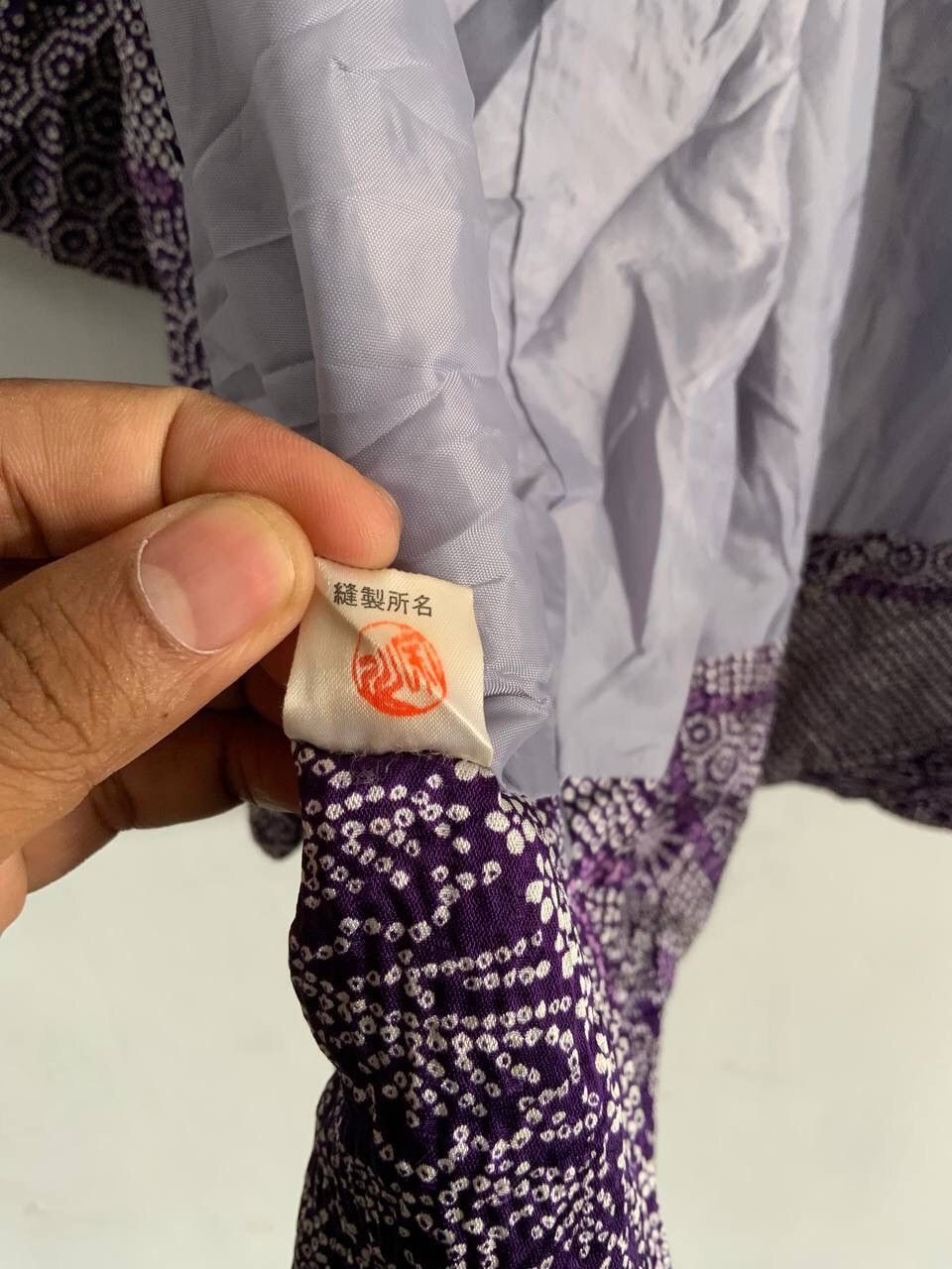 Japanese Brand Vintage Purple Silk Kimono Japan Size US M / EU 48-50 / 2 - 14 Thumbnail