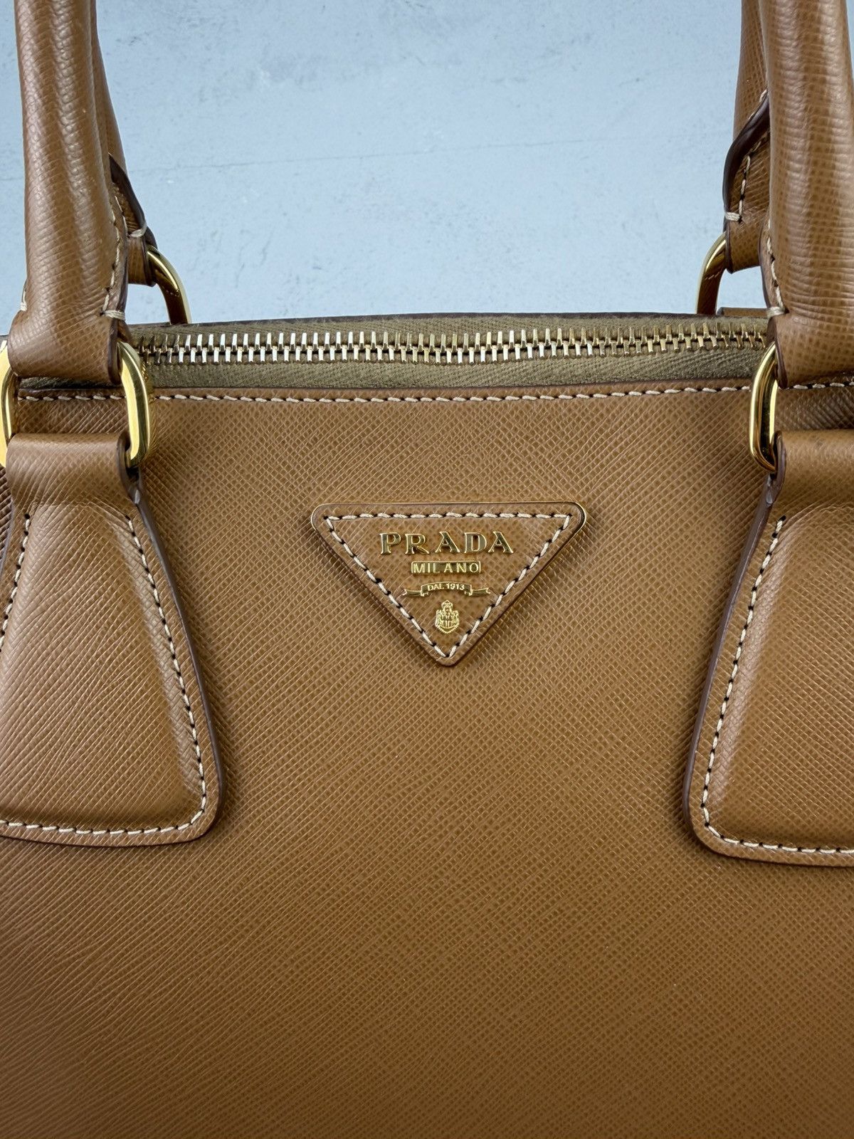 Prada Prada Saffiano Lux Caramel + Mimo Size ONE SIZE - 7 Thumbnail
