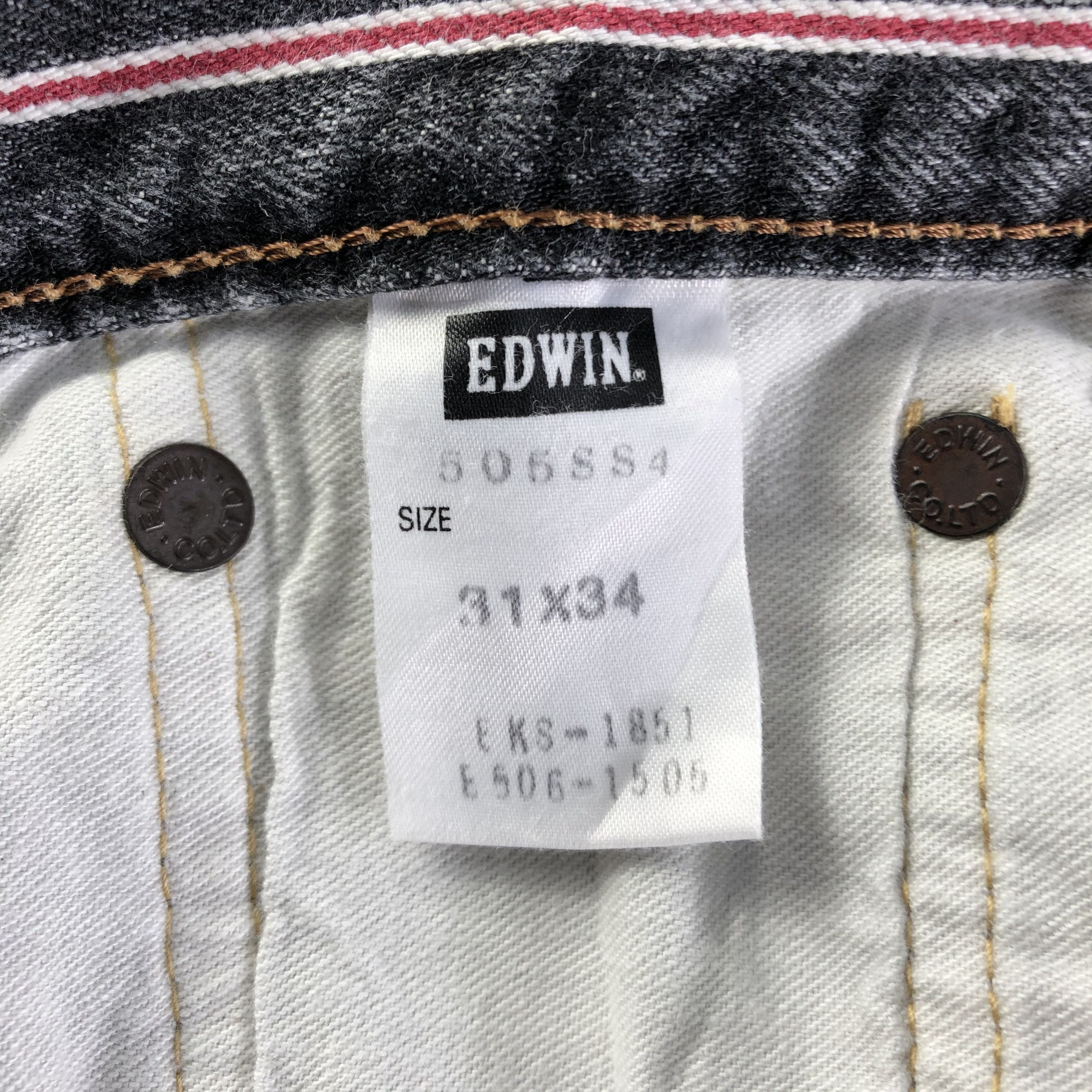 Edwin Edwin Selvedge Jeans Faded Black Flare Denim KJ2179 Size US 30 / EU 46 - 8 Thumbnail