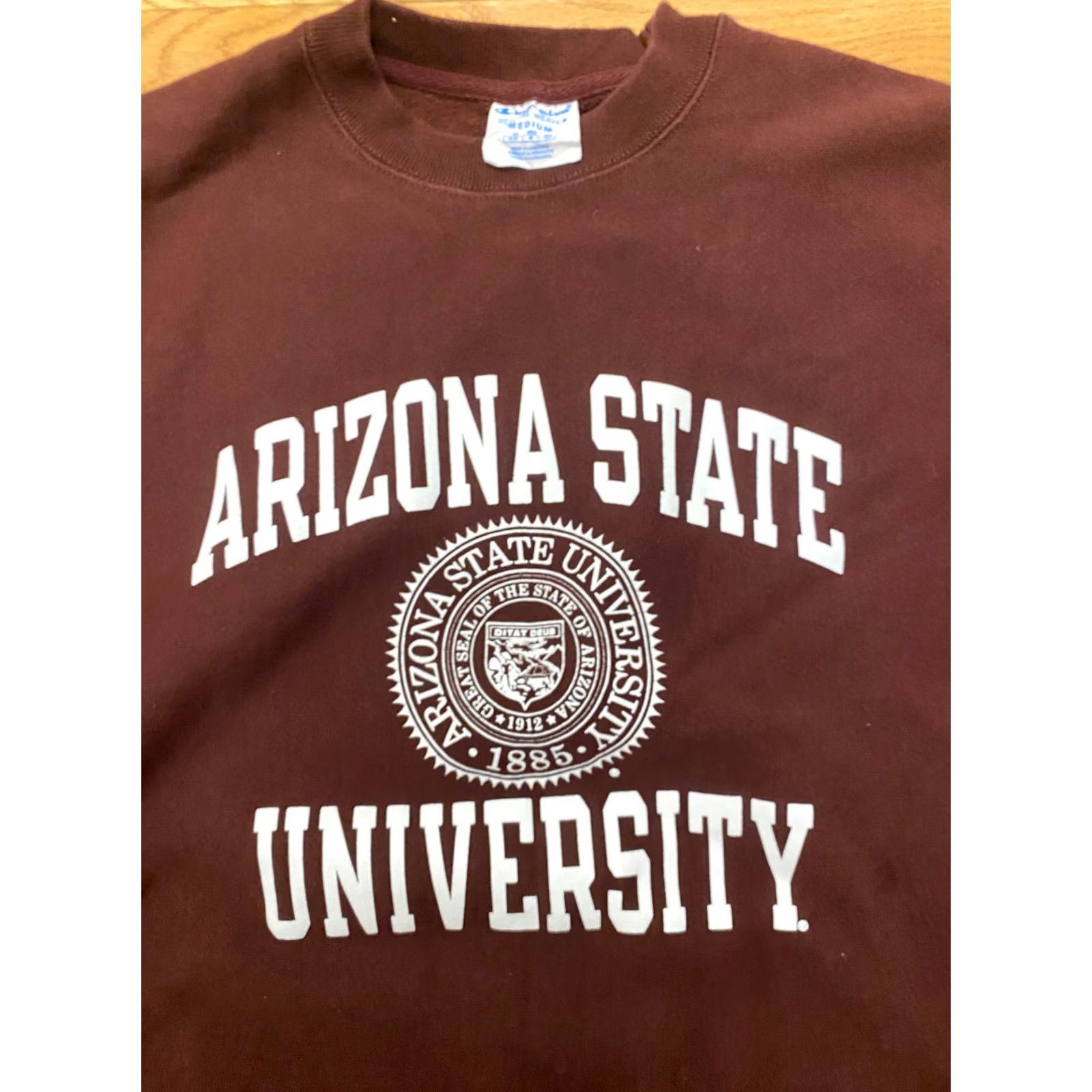 Champion VTG Champion Reverse Weave ASU Sweatshirt Red M Men Crewneck Pullover Pattern Solid Embroidered Logo 80s Style Size US M / EU 48-50 / 2 - 4 Thumbnail