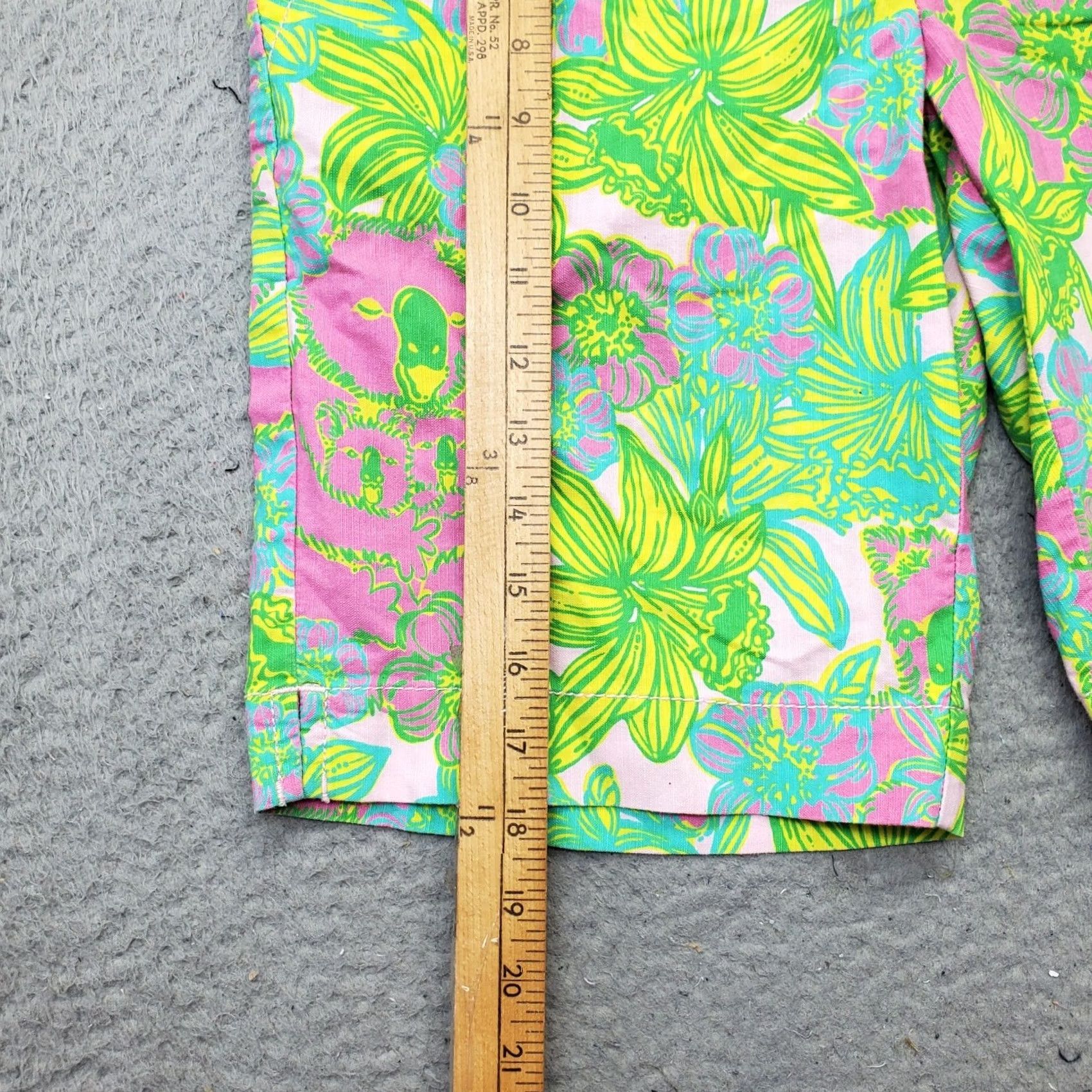 Lilly Pulitzer Lilly Pulitzer Shorts Womens 4 Multi Floral Resort Flat Front Slash Pockets Size 27" / US 4 / IT 40 - 3 Thumbnail