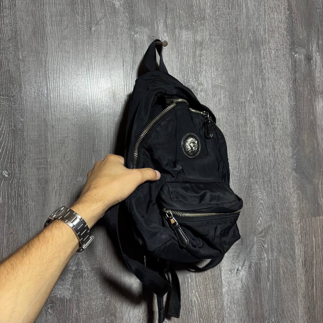 Versus Versace Versus Versace Lion's Head Small Nylon Backpack Size ONE SIZE - 3 Thumbnail