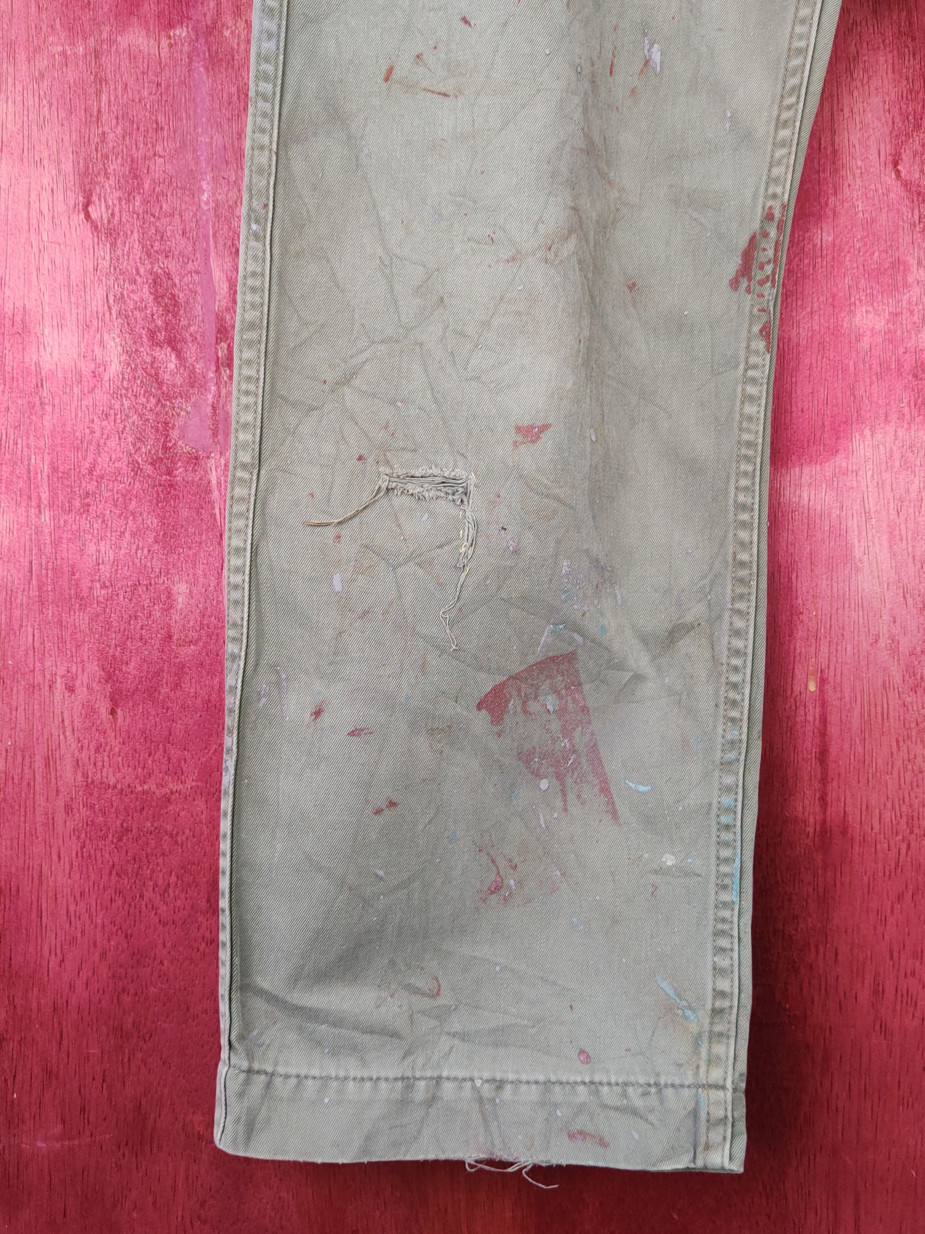 Japanese Brand × Uniqlo Uniqlo Green Faded Multipocket Casual Pants #S1443 Size US 32 / EU 48 - 4 Thumbnail