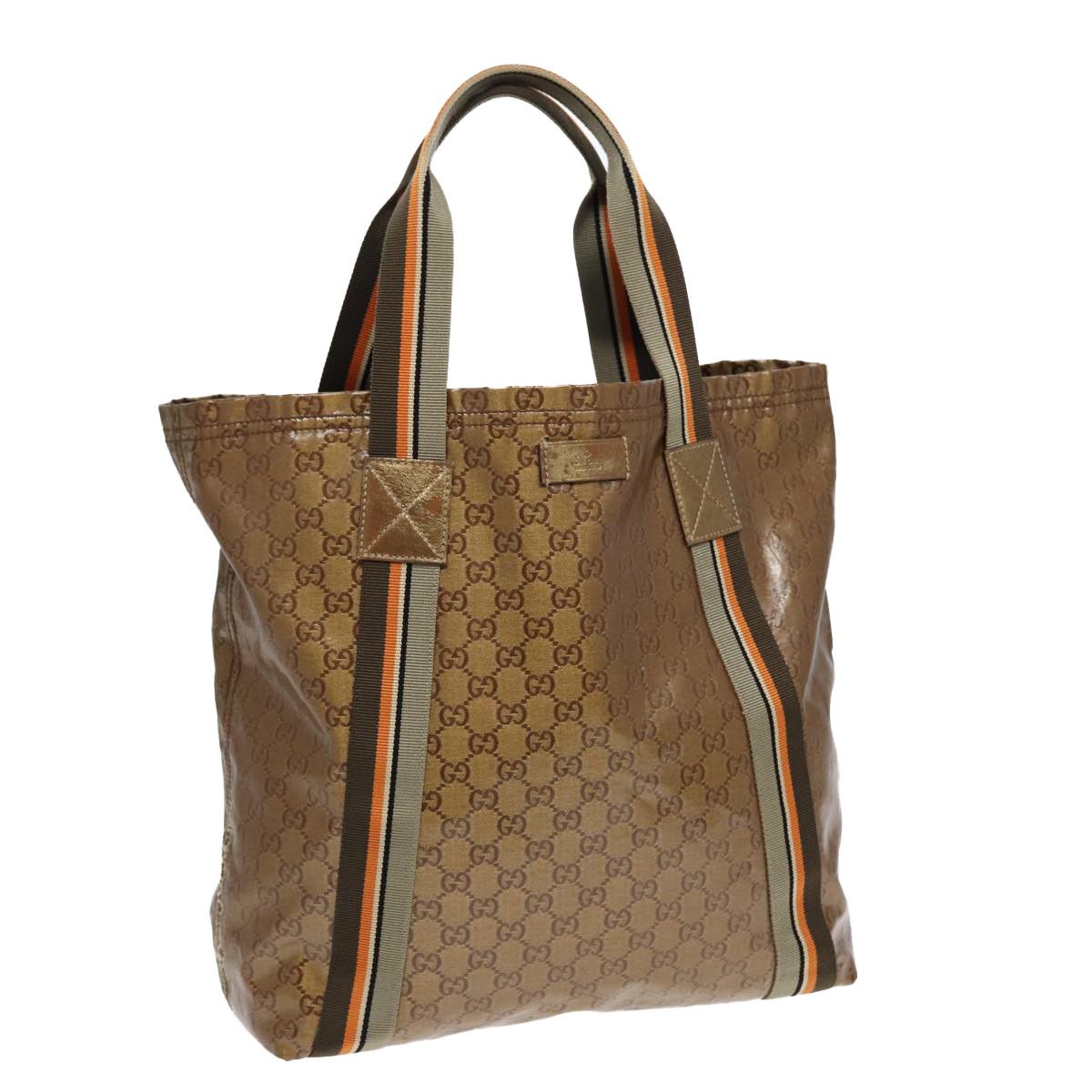Gucci Gg Canvas Brown Canvas Tote Bag (Pre-Owned) Size ONE SIZE - 1 Thumbnail