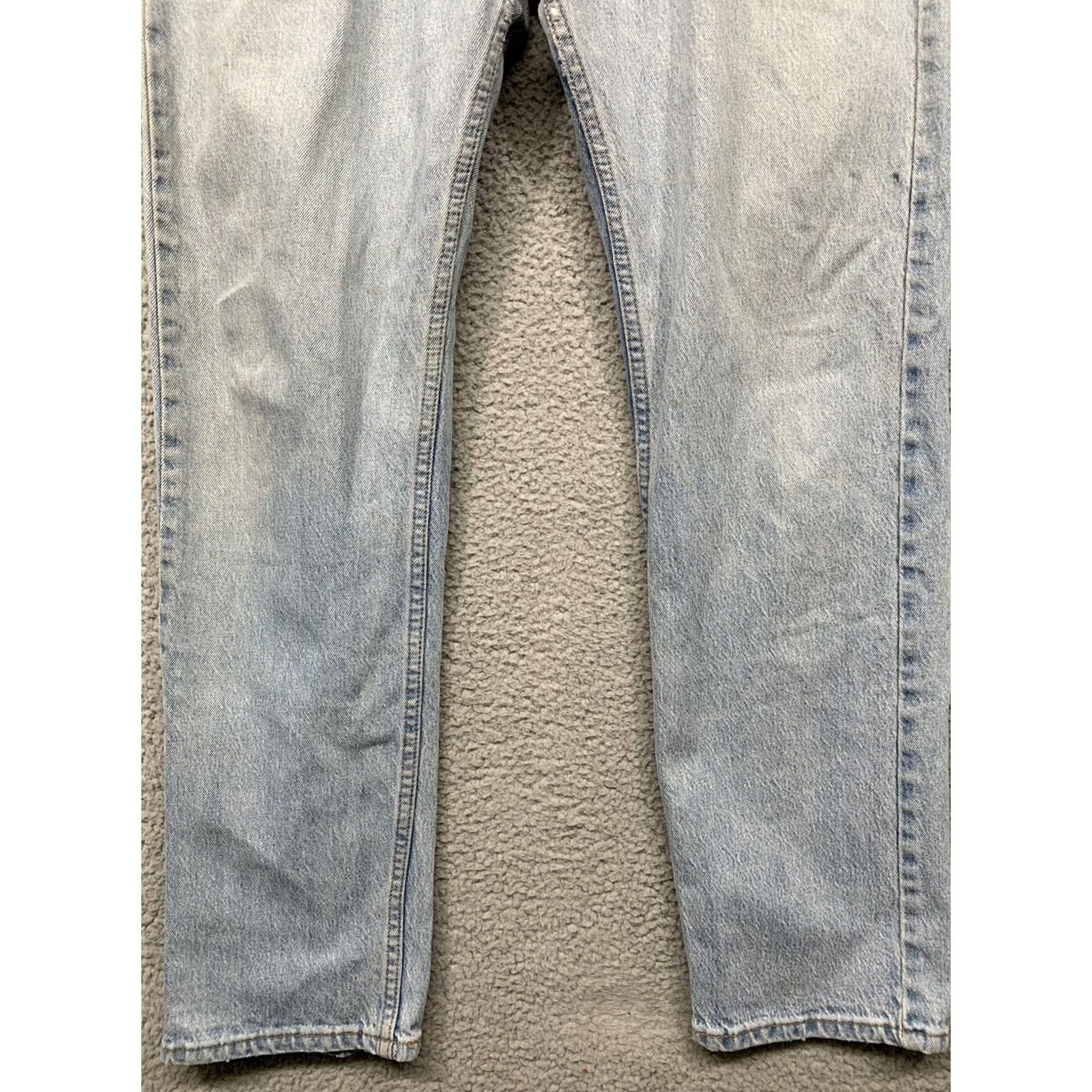 Levi's Levi's 505 Jeans Men 34x30 Straight 5-Pocket Rivets LOGO Red Tab Light Blue Cotton & Elastane Regular Denim Vintage No Size US 34 / EU 50 - 3 Thumbnail