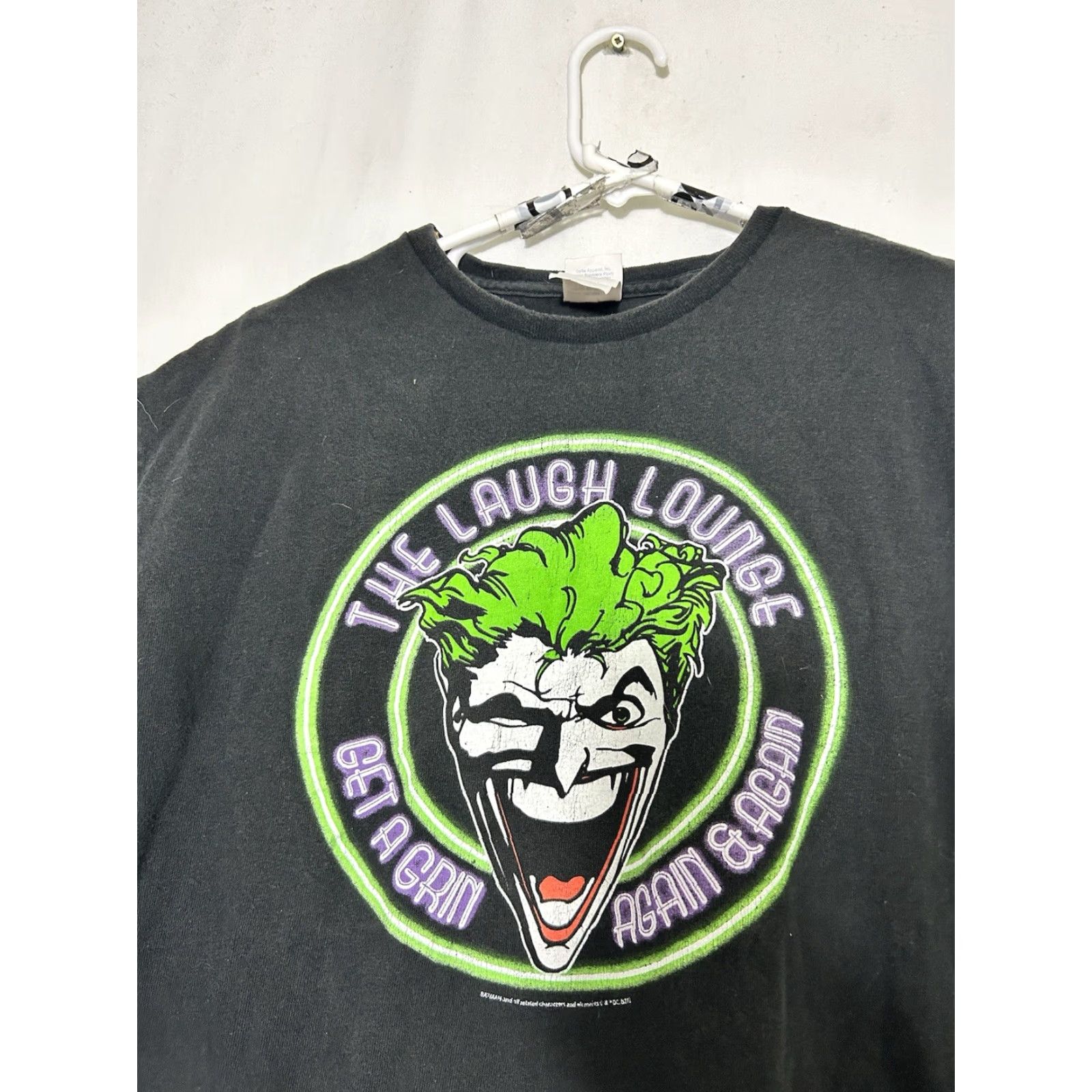DC Comics VINTAGE DC Comics The Joker T-Shirt Mens L Black Crew Neck Short Sleeve Batman 90s Comics Movie DC Universe Logo Regular Mens Size US L / EU 52-54 / 3 - 3 Thumbnail