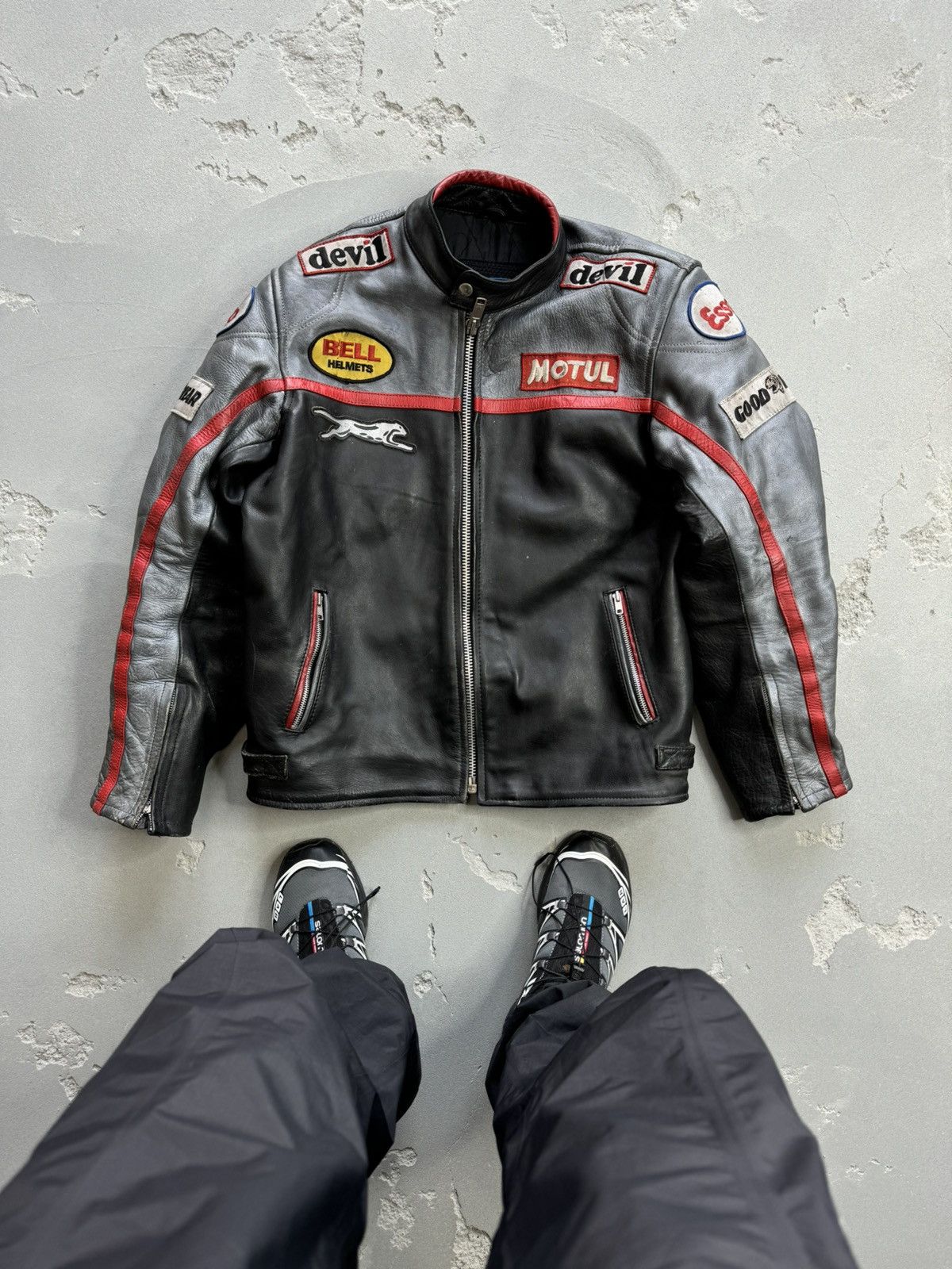 SEGURA y2k Riders Racing Cropped Jacket（Sofie Black Multi