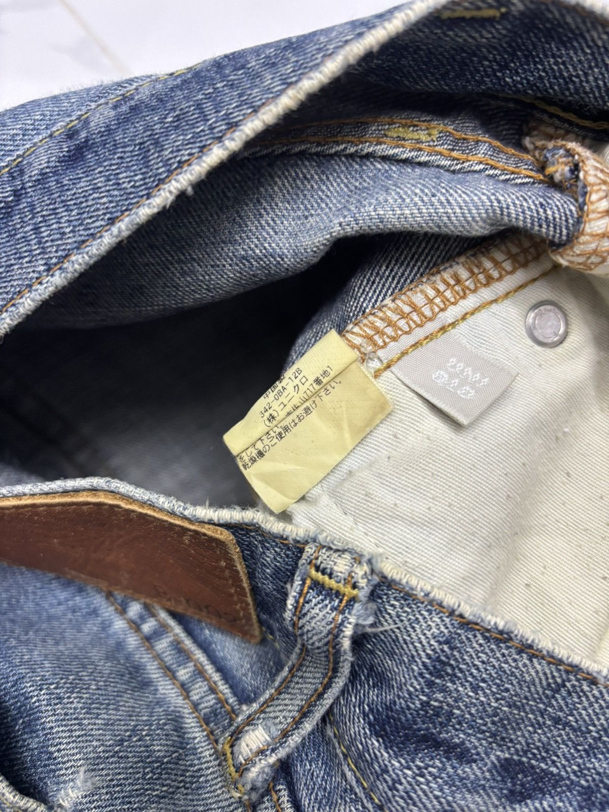 Undercover × Uniqlo 🔥DISTRESSED DENIM BOOTCUT UNIQLO B-002 UNDERCOVER STYLE Size US 32 / EU 48 - 10 Thumbnail