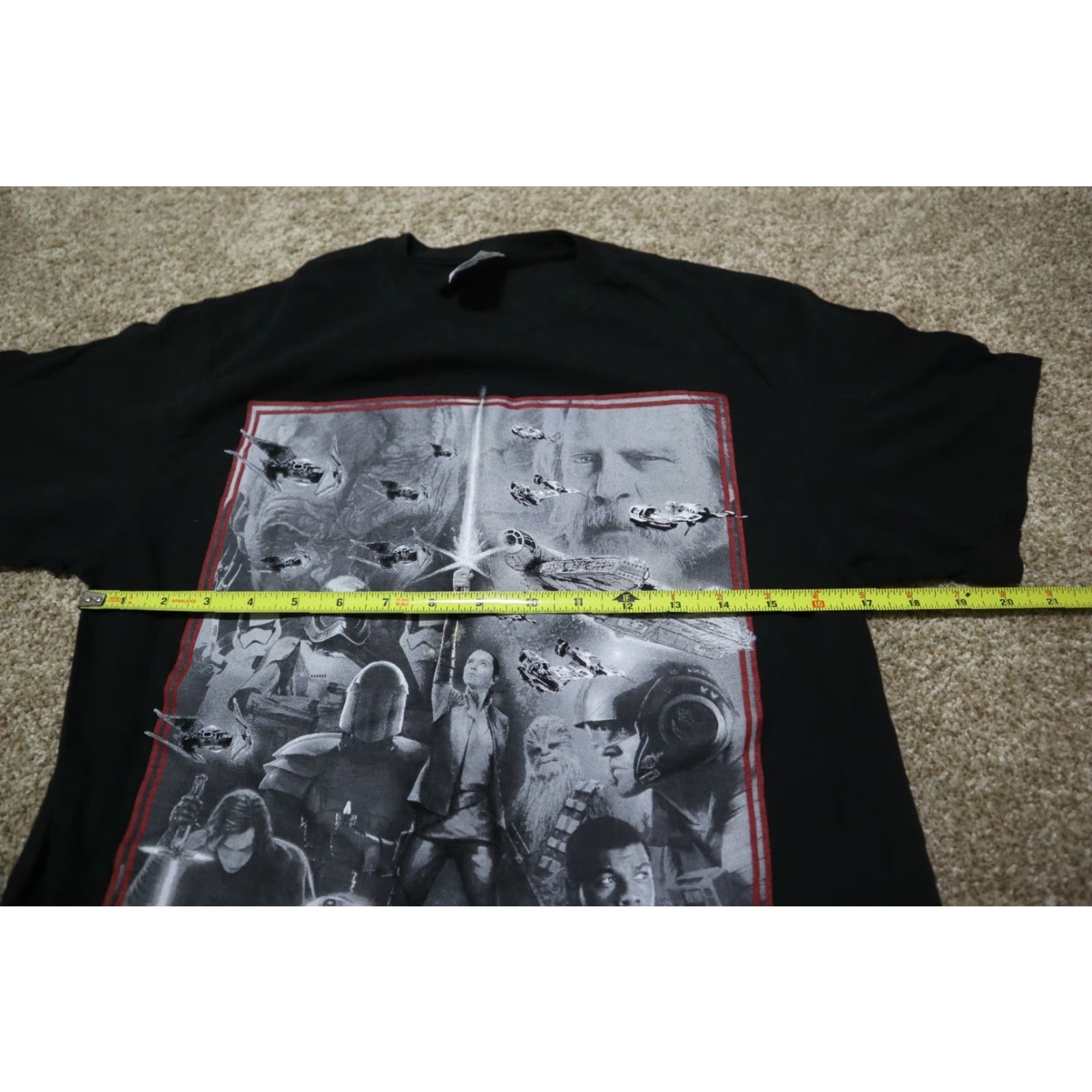 Star Wars STAR WARS LUCASFILM GRAPHIC T-SHIRT SHIRT MEDIUM BLACK MEN T-Shirt Graphic Tee Star Wars Graphic Tee Mens Medium Black Star Wars T-Shirt Size US M / EU 48-50 / 2 - 2 Thumbnail