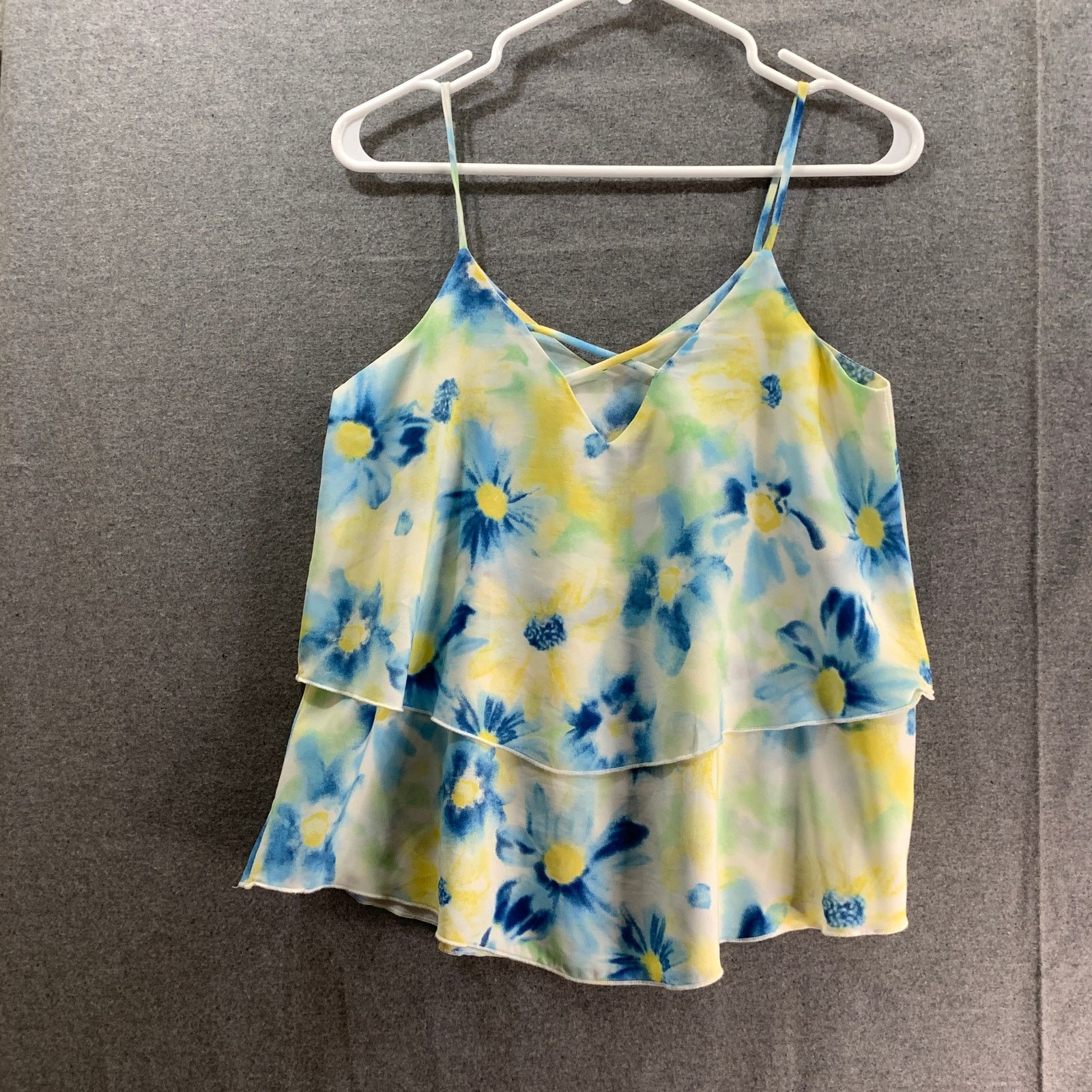 Other Flower Tank Top Women Small Yellow Color Summer Size S / US 4 / IT 40 - 1 Thumbnail