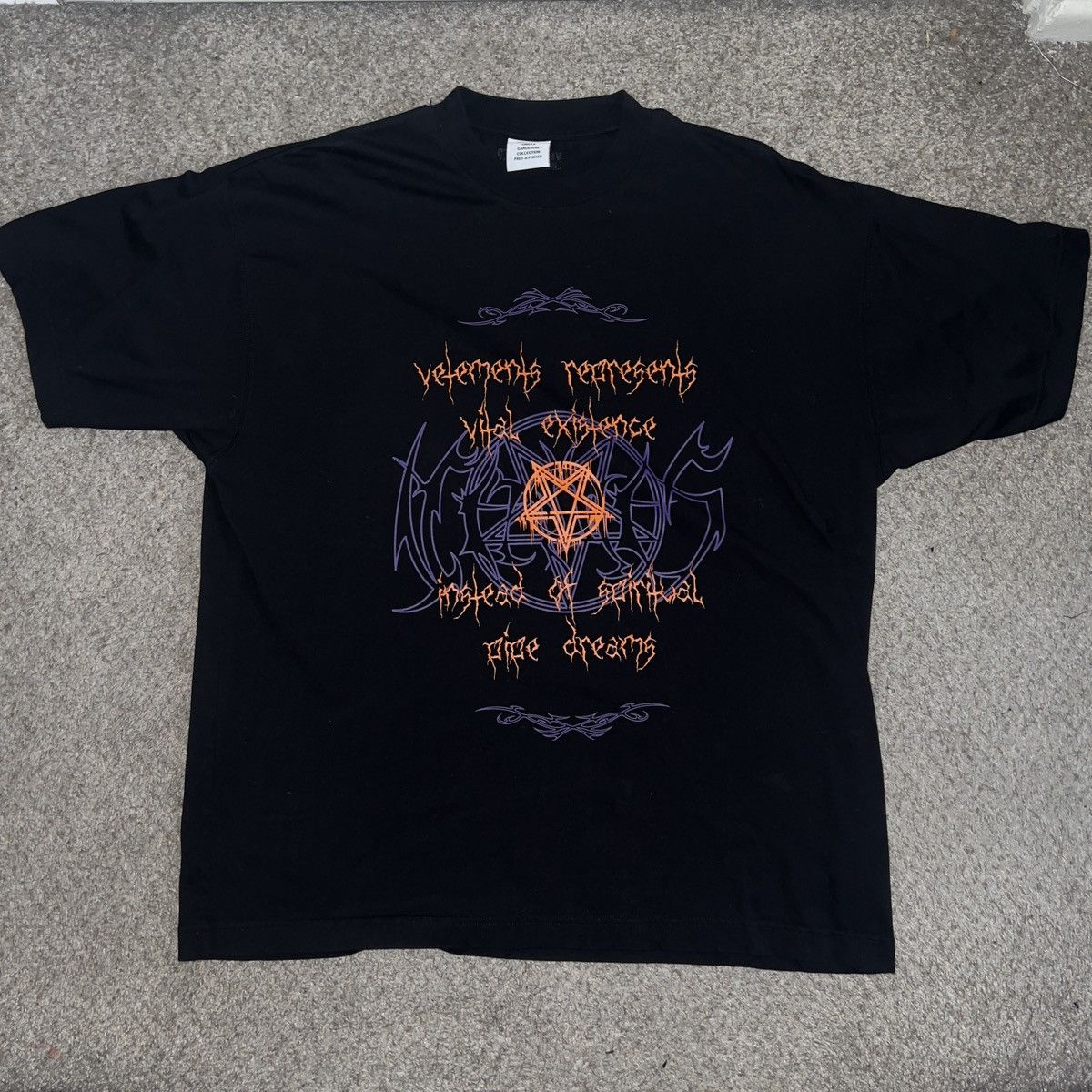 Vetements Vetements Vital Existence T-Shirt in Black | Grailed